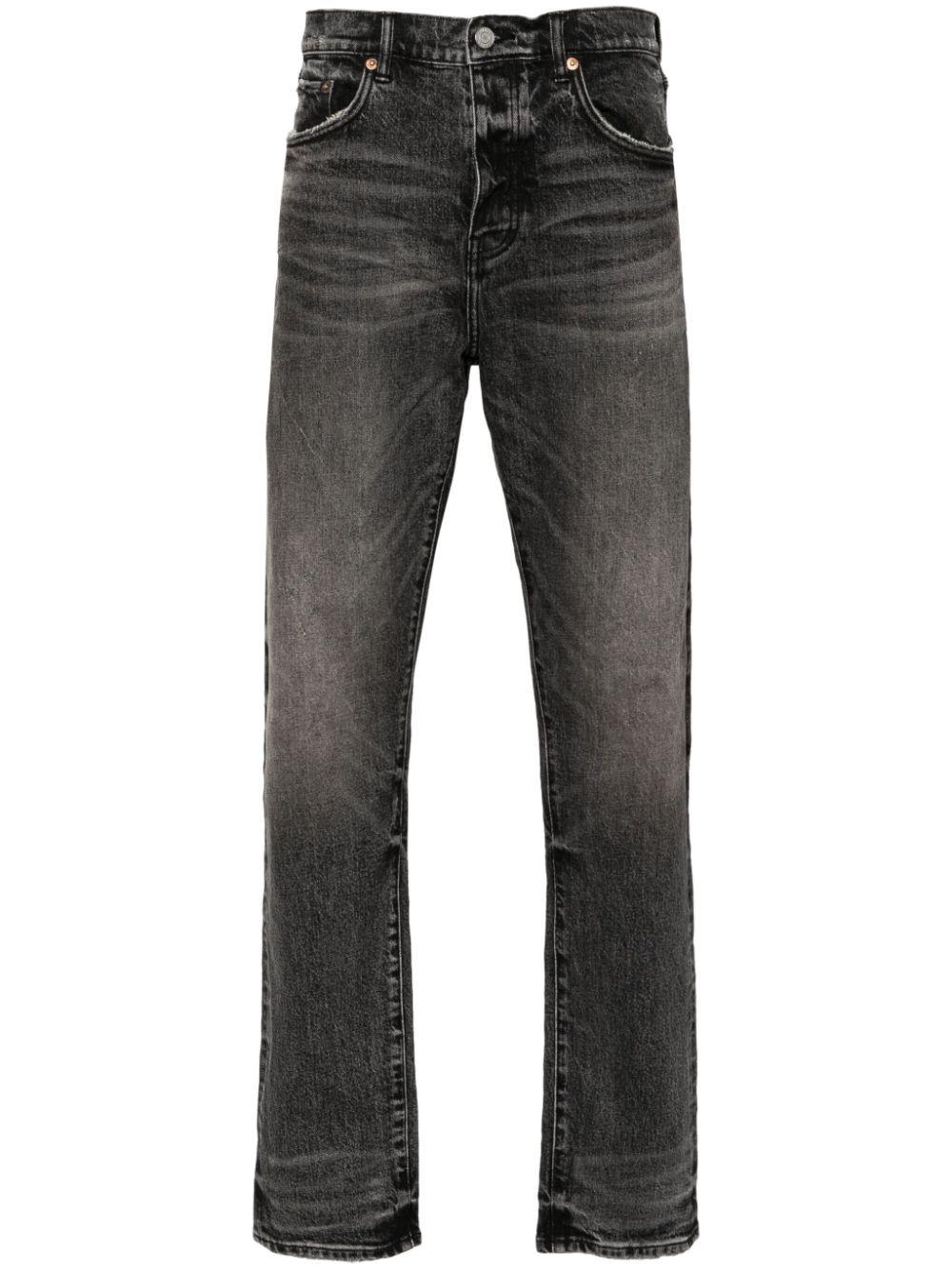 distressed slim-fit jeans