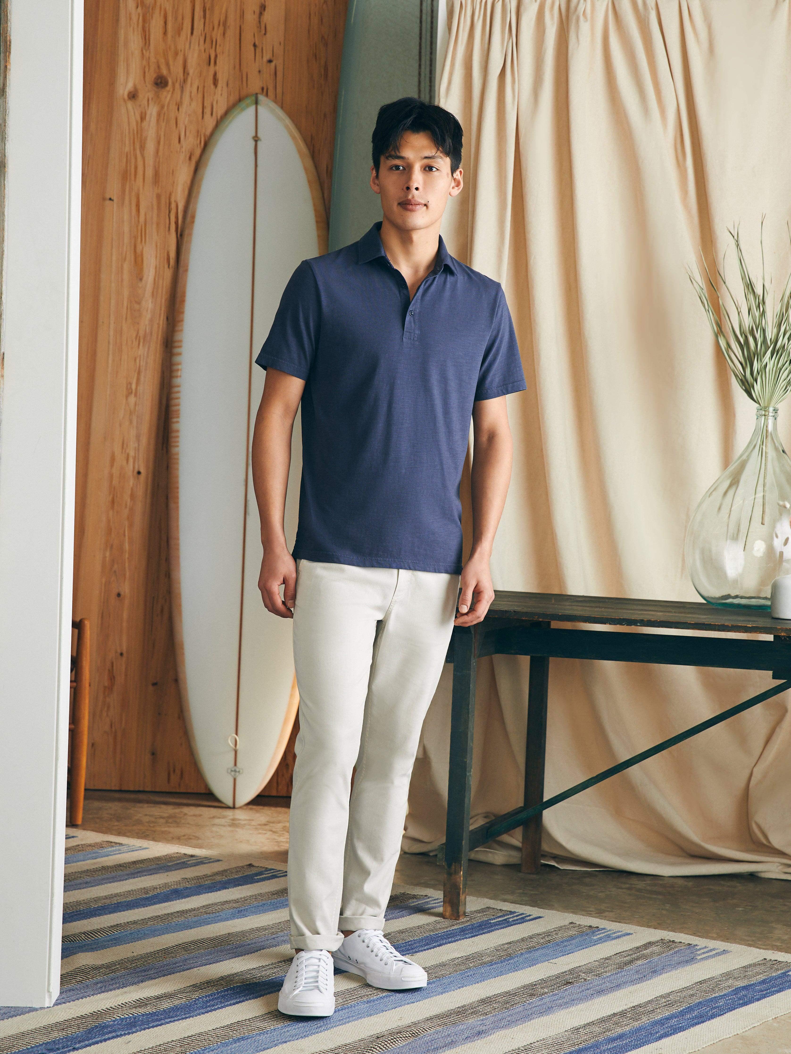 Sunwashed T-Shirt Polo - Dune Navy