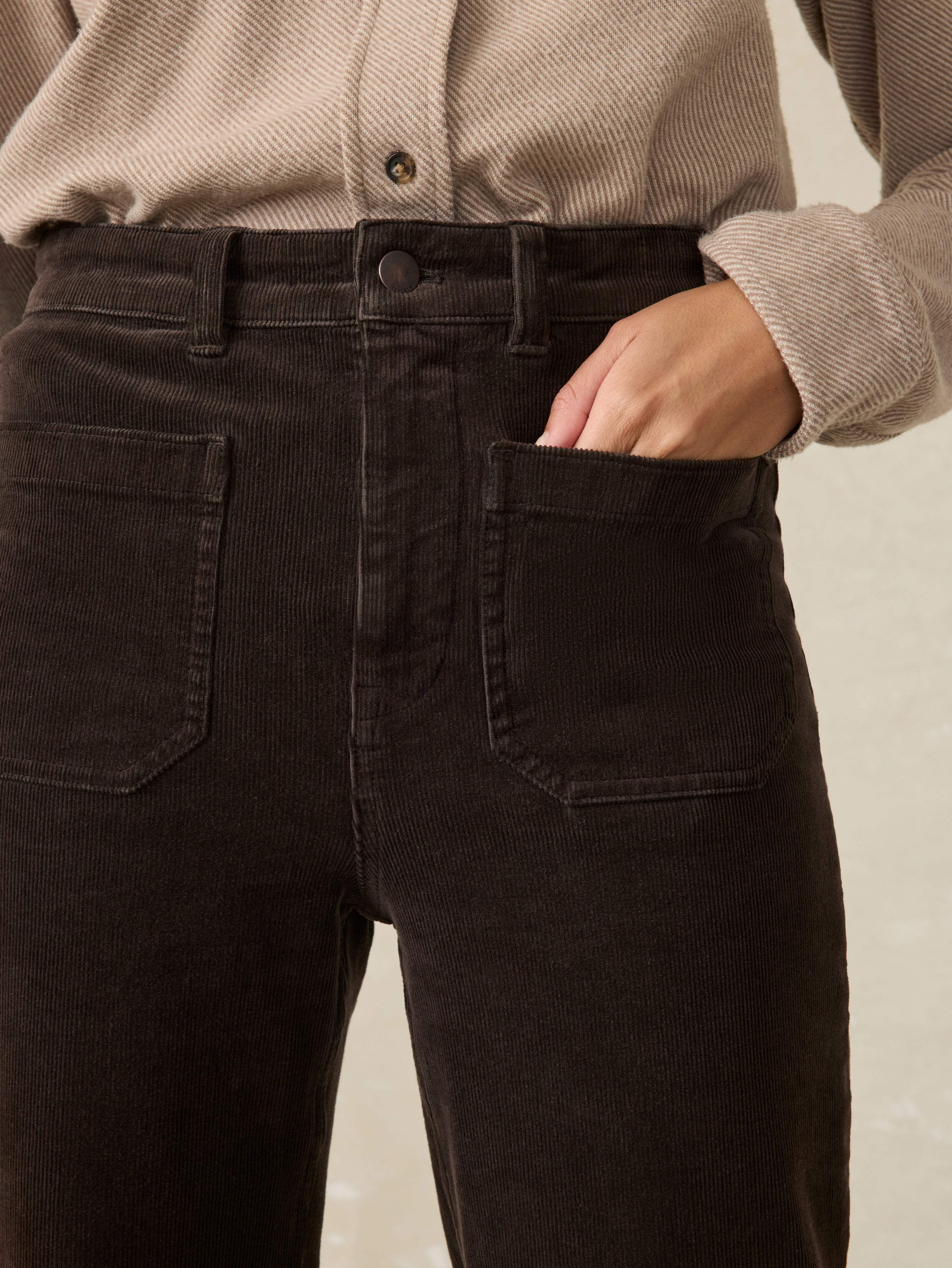 Softstretch Cord Patch Pocket Pant - Espresso