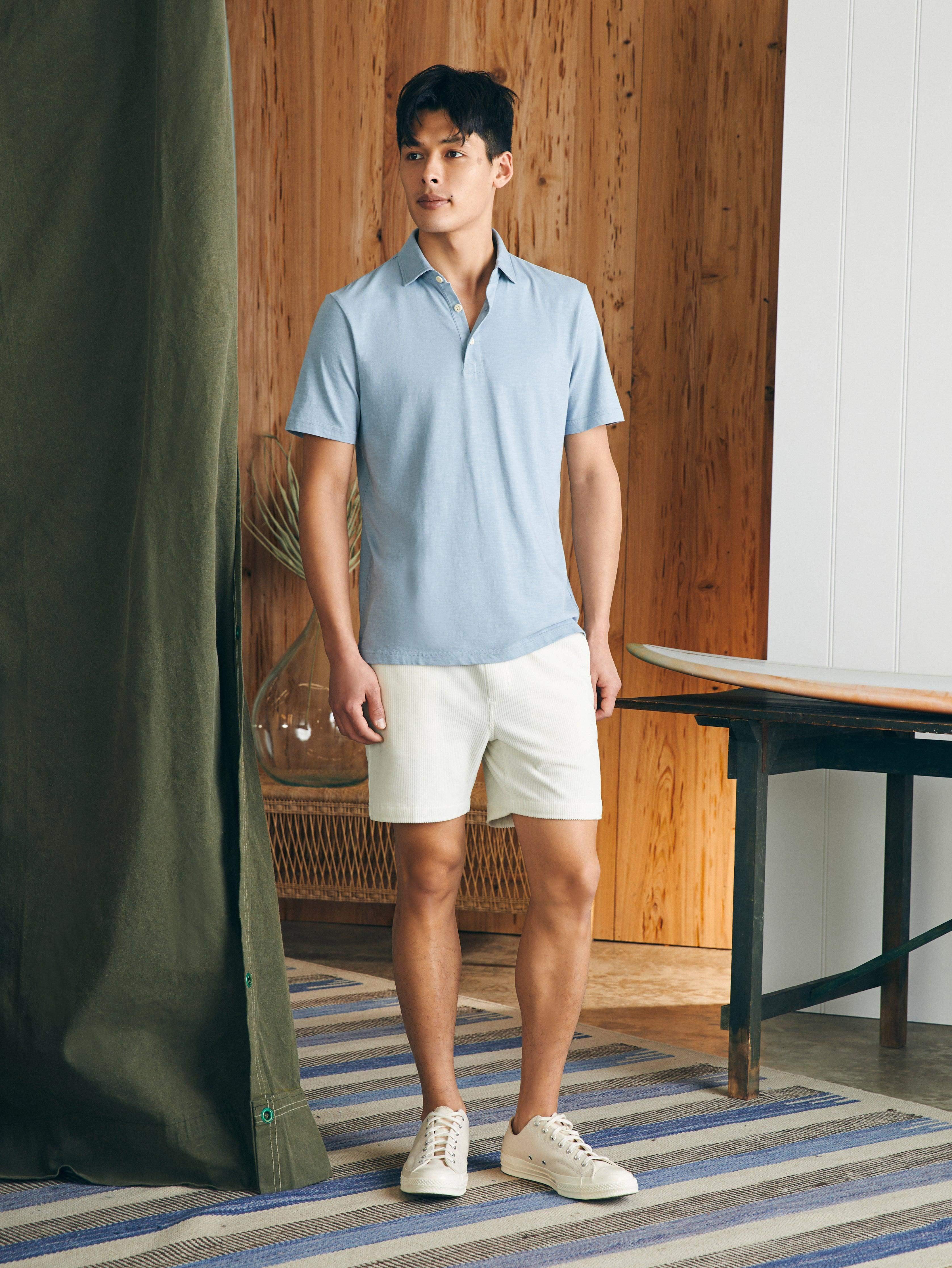 Sunwashed T-Shirt Polo - Blue Breeze