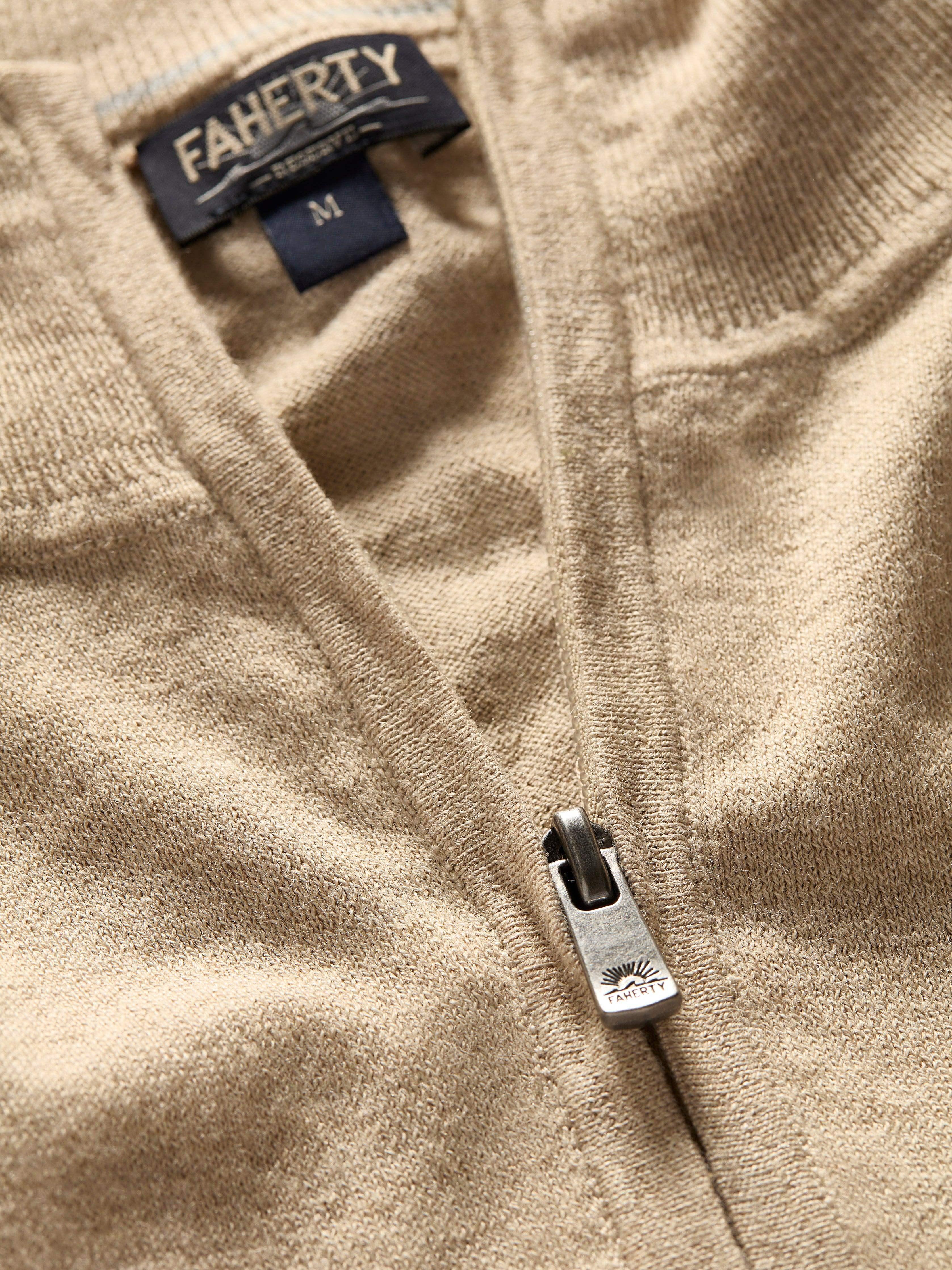 Movement™ Quarter Zip Sweater - Soft Dune Heather