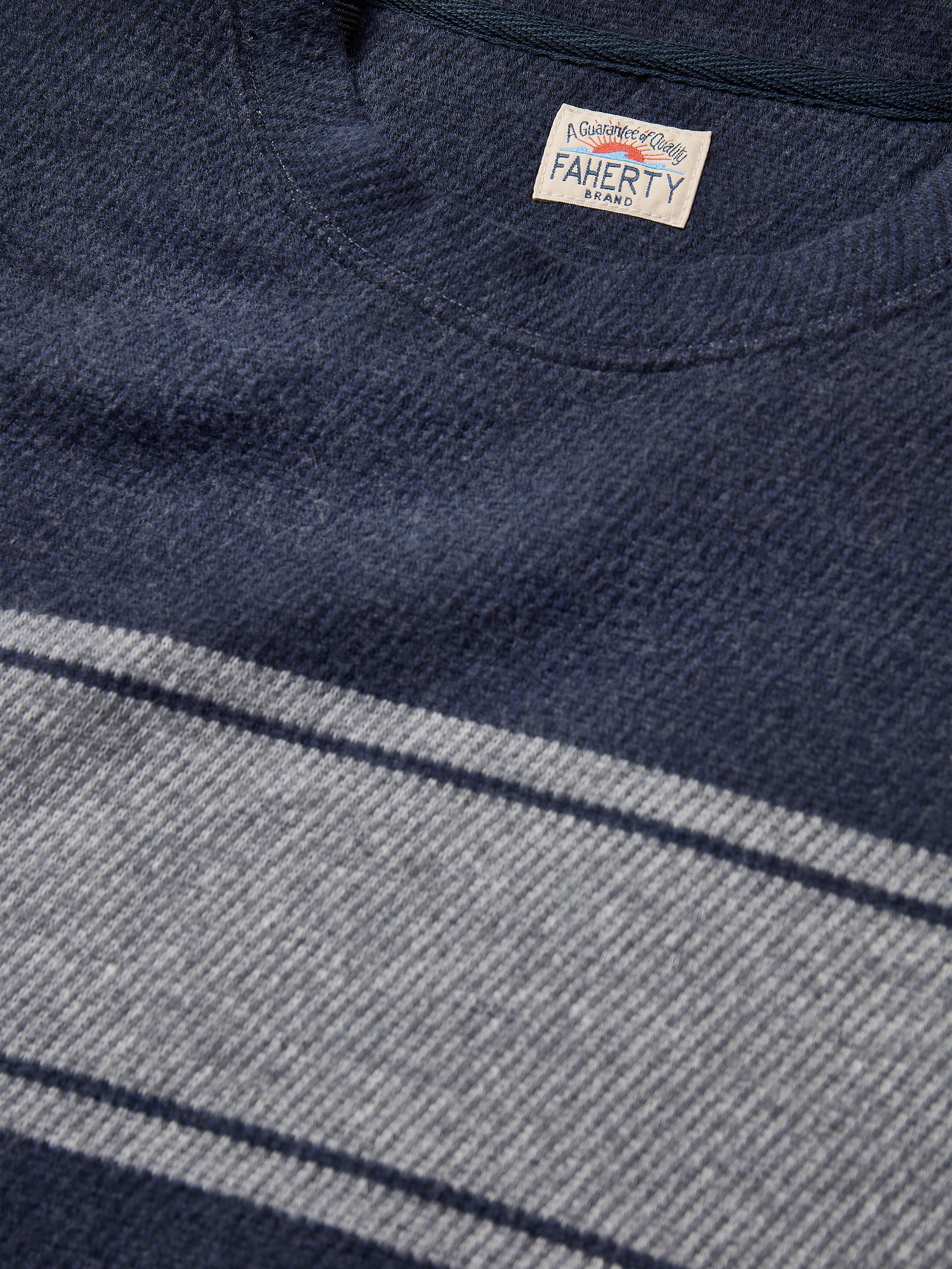 Legend™ Surf Stripe Sweater Crew - Brighton Navy Surf Stripe