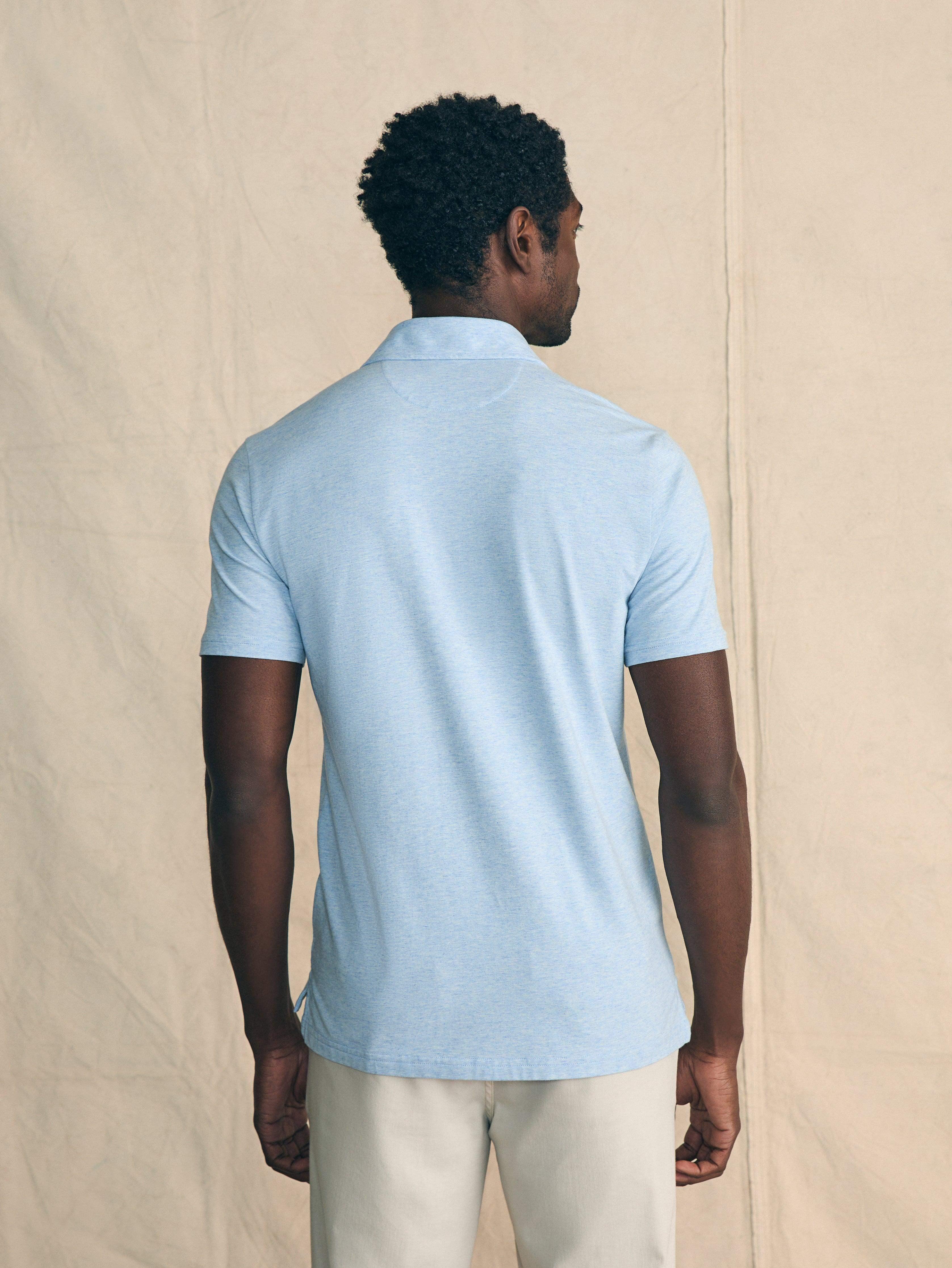 Movement™ Short-Sleeve Polo Shirt - Cardiff Blue Heather