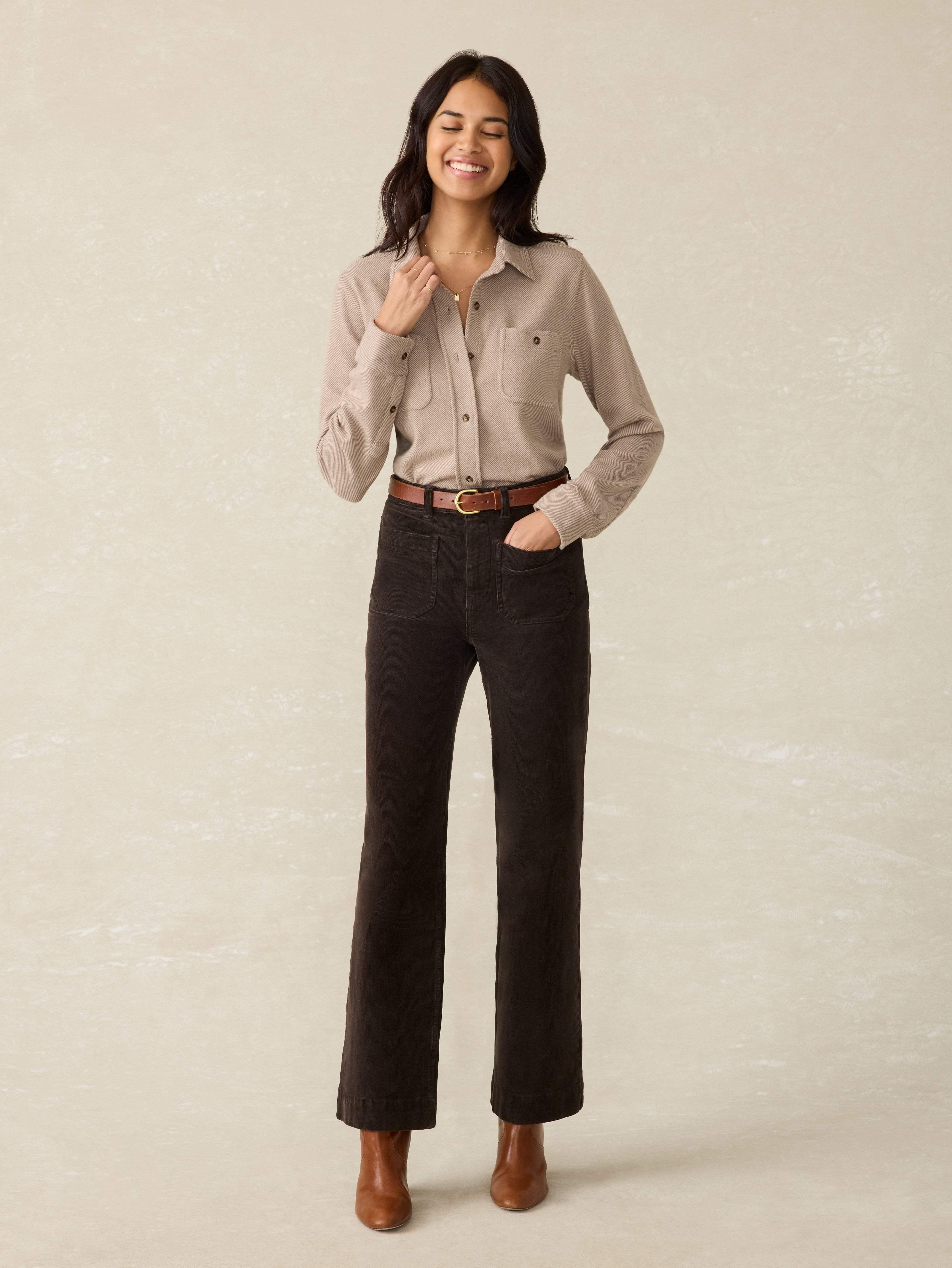 Softstretch Cord Patch Pocket Pant - Espresso