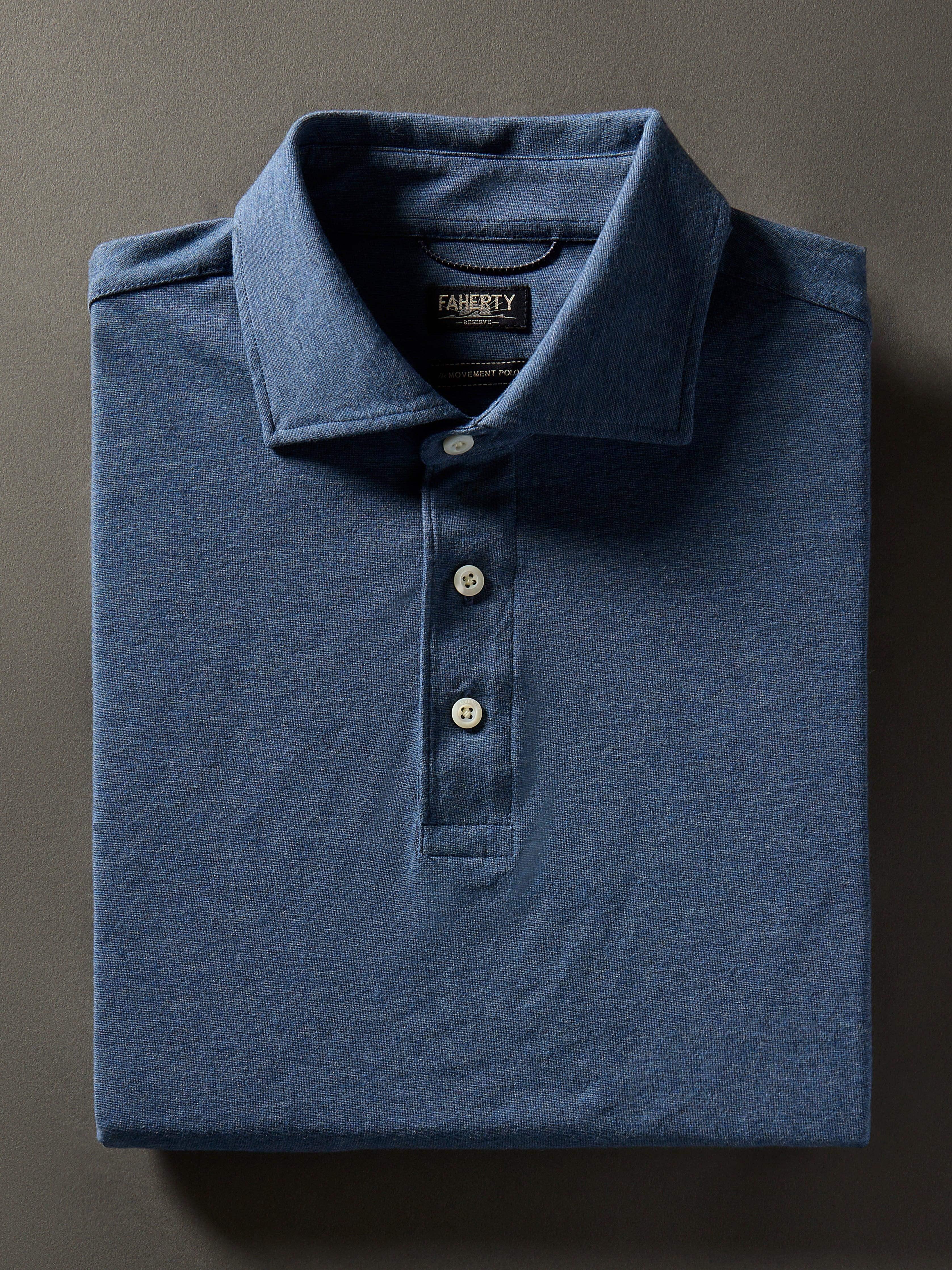 Movement™ Short-Sleeve Polo Shirt - Sea Navy Heather