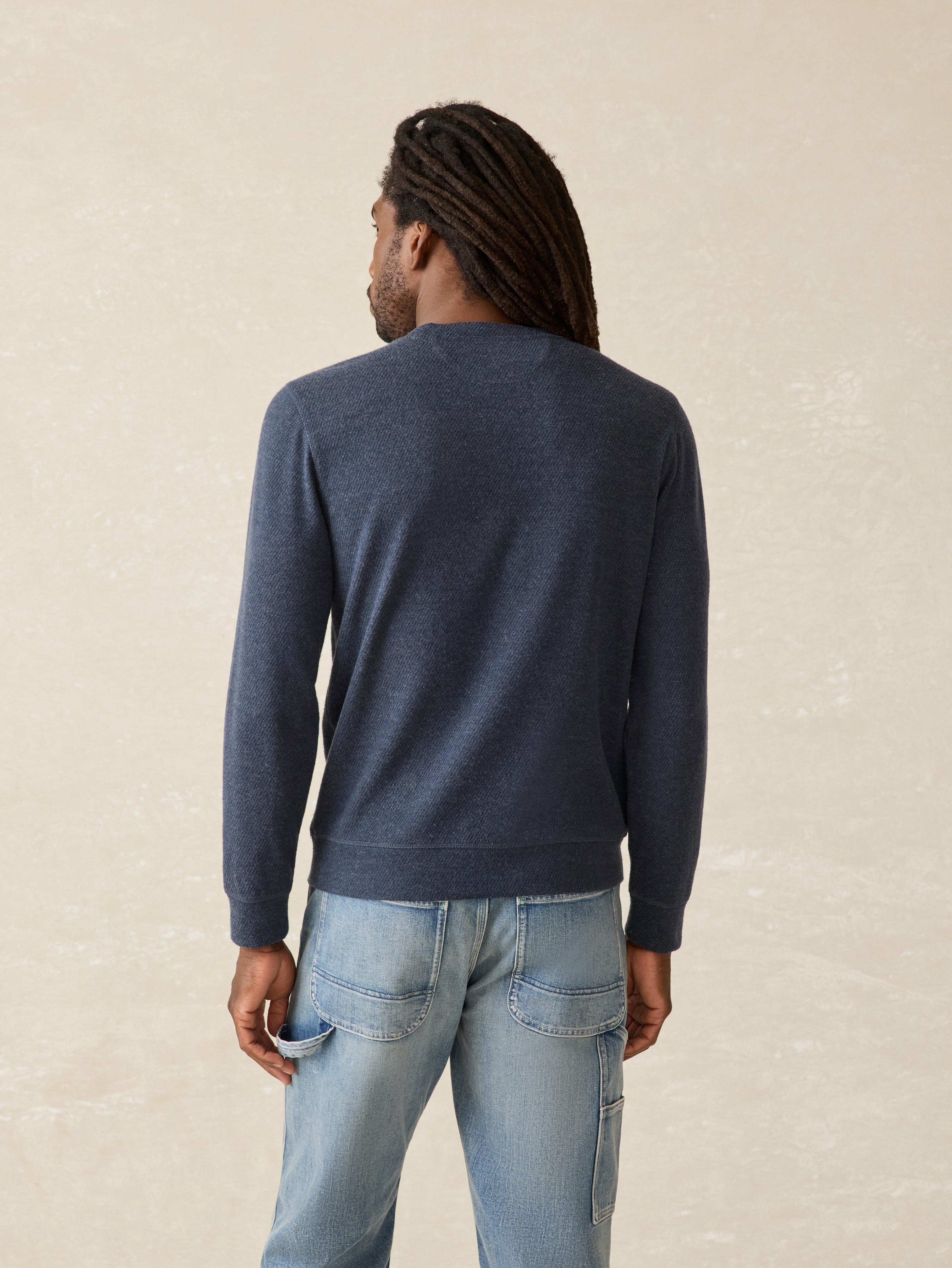 Legend™ Surf Stripe Sweater Crew - Brighton Navy Surf Stripe