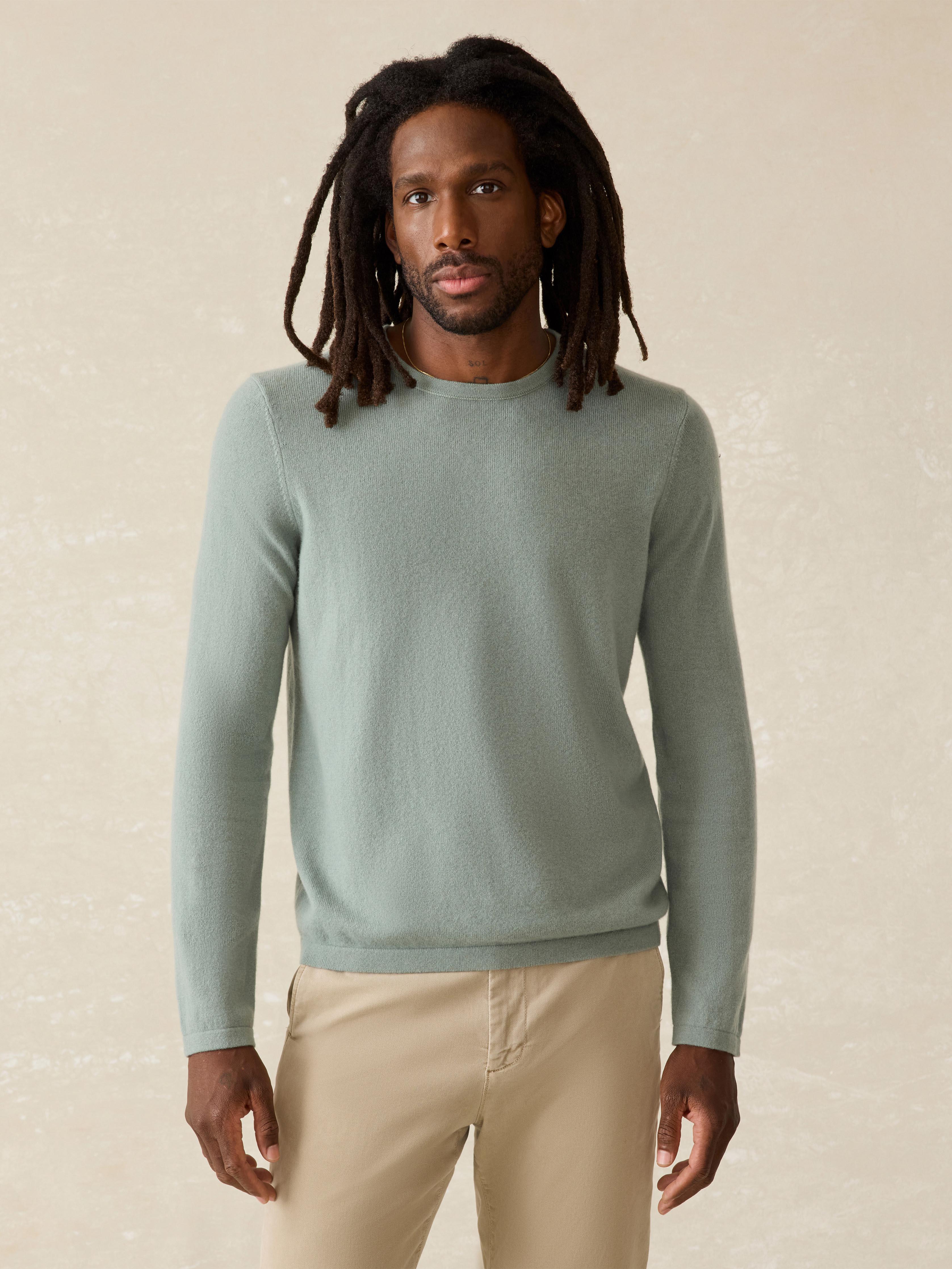 Tropical Cashmere Crewneck Sweater - Sage Creek