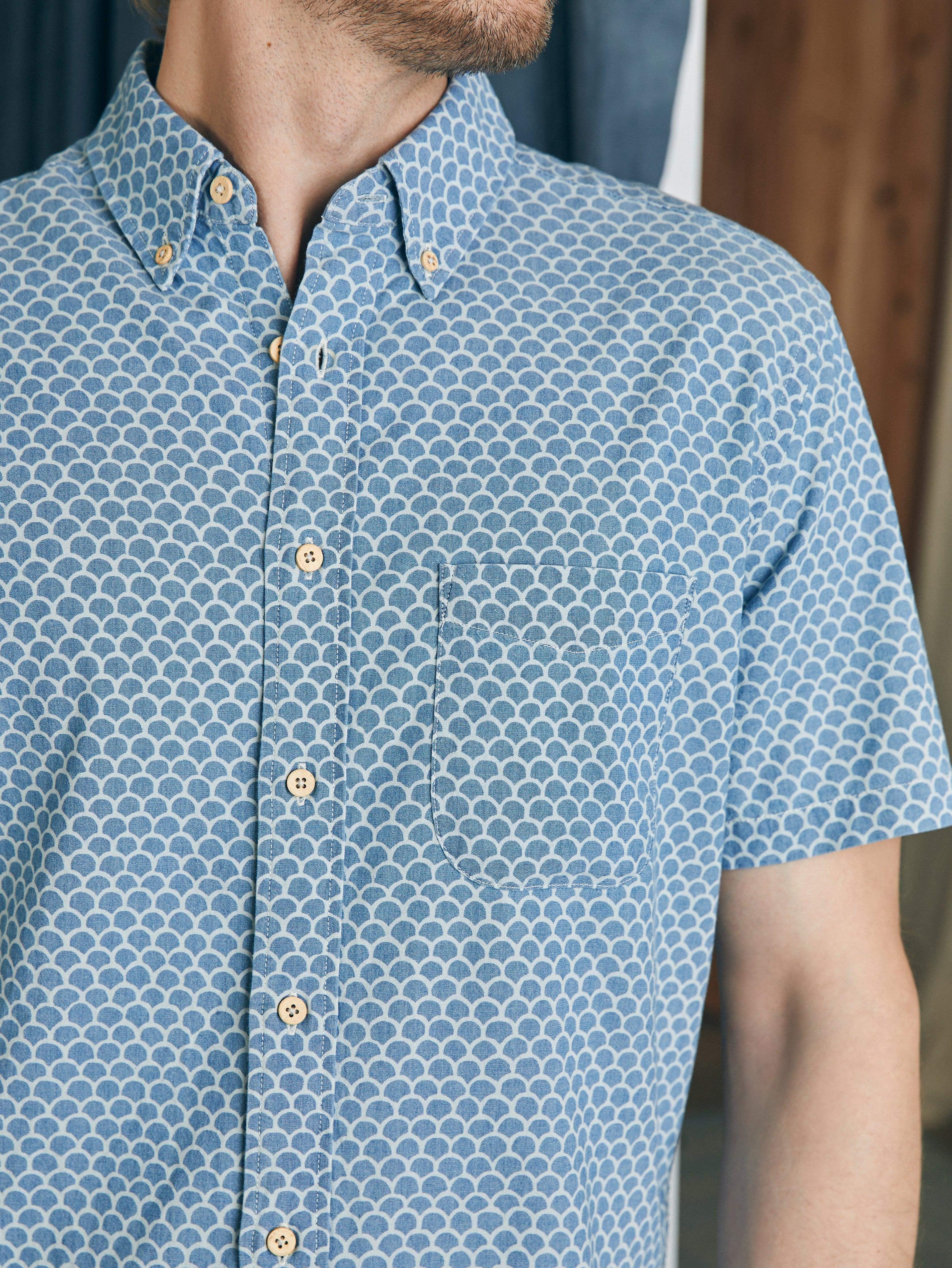 Short-Sleeve Stretch Playa Shirt - Fishscale Redux