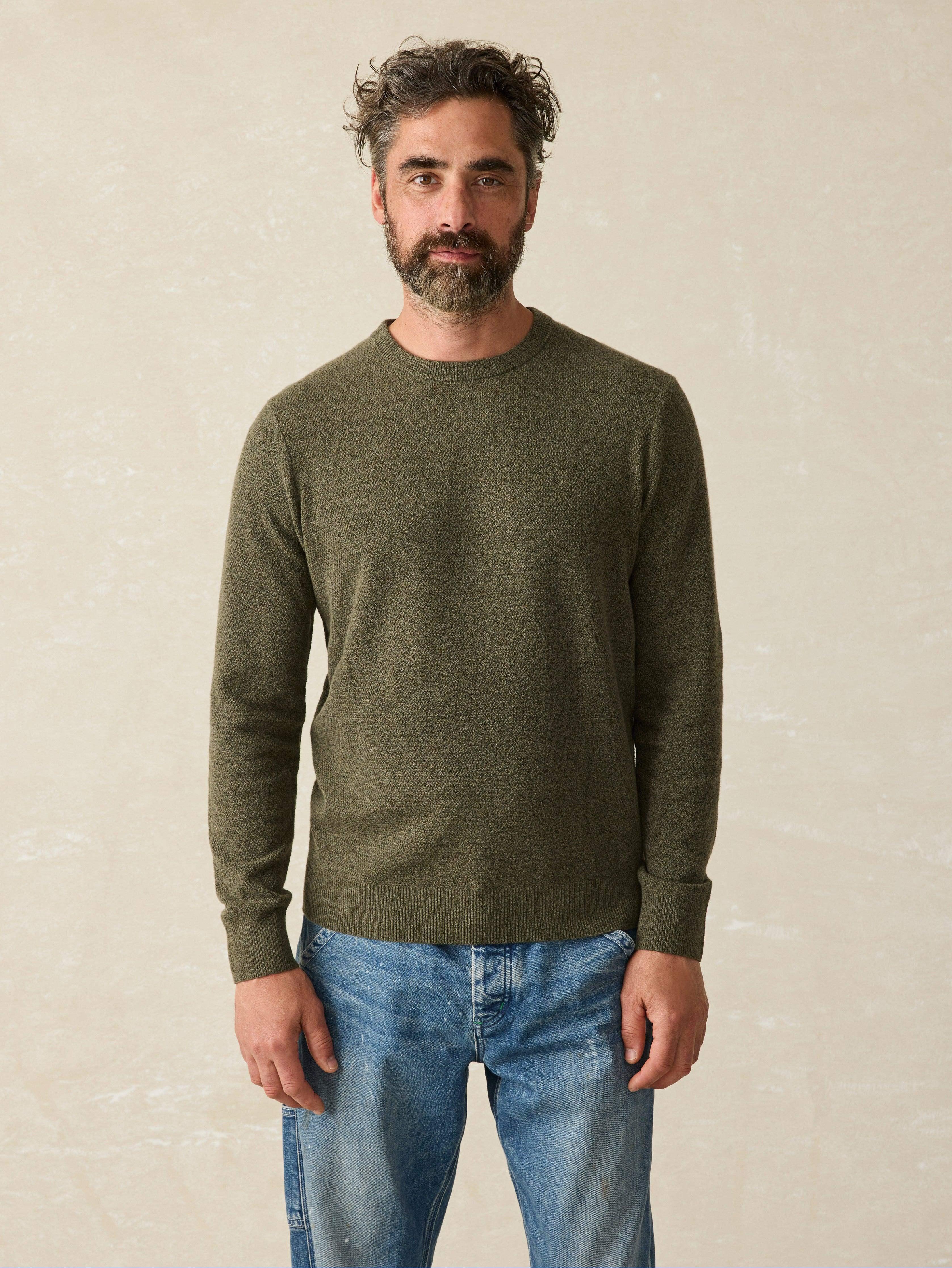 Jackson Crew Sweater - Olive Heather