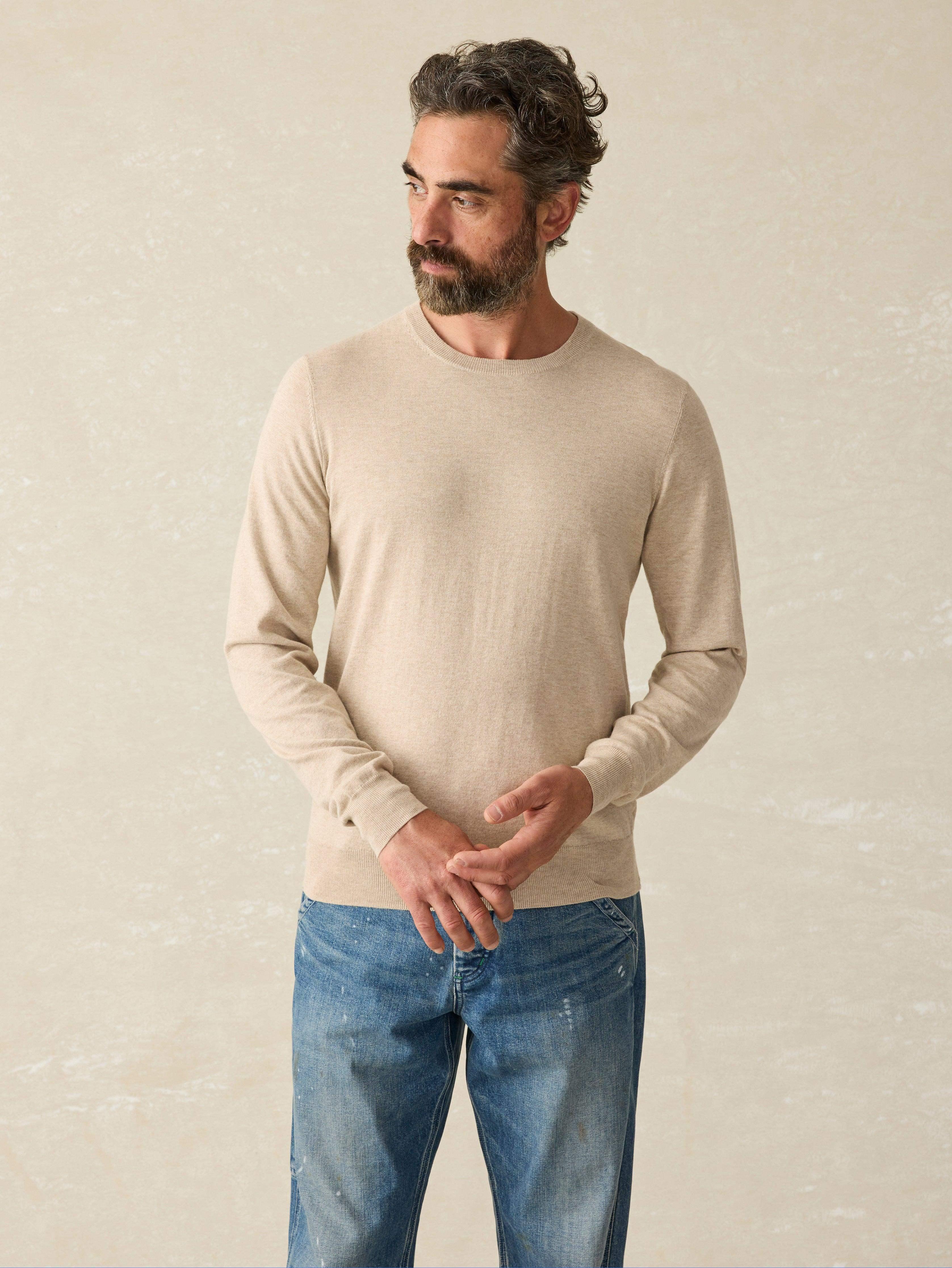 Movement™ Crewneck Sweater - Soft Dune Heather