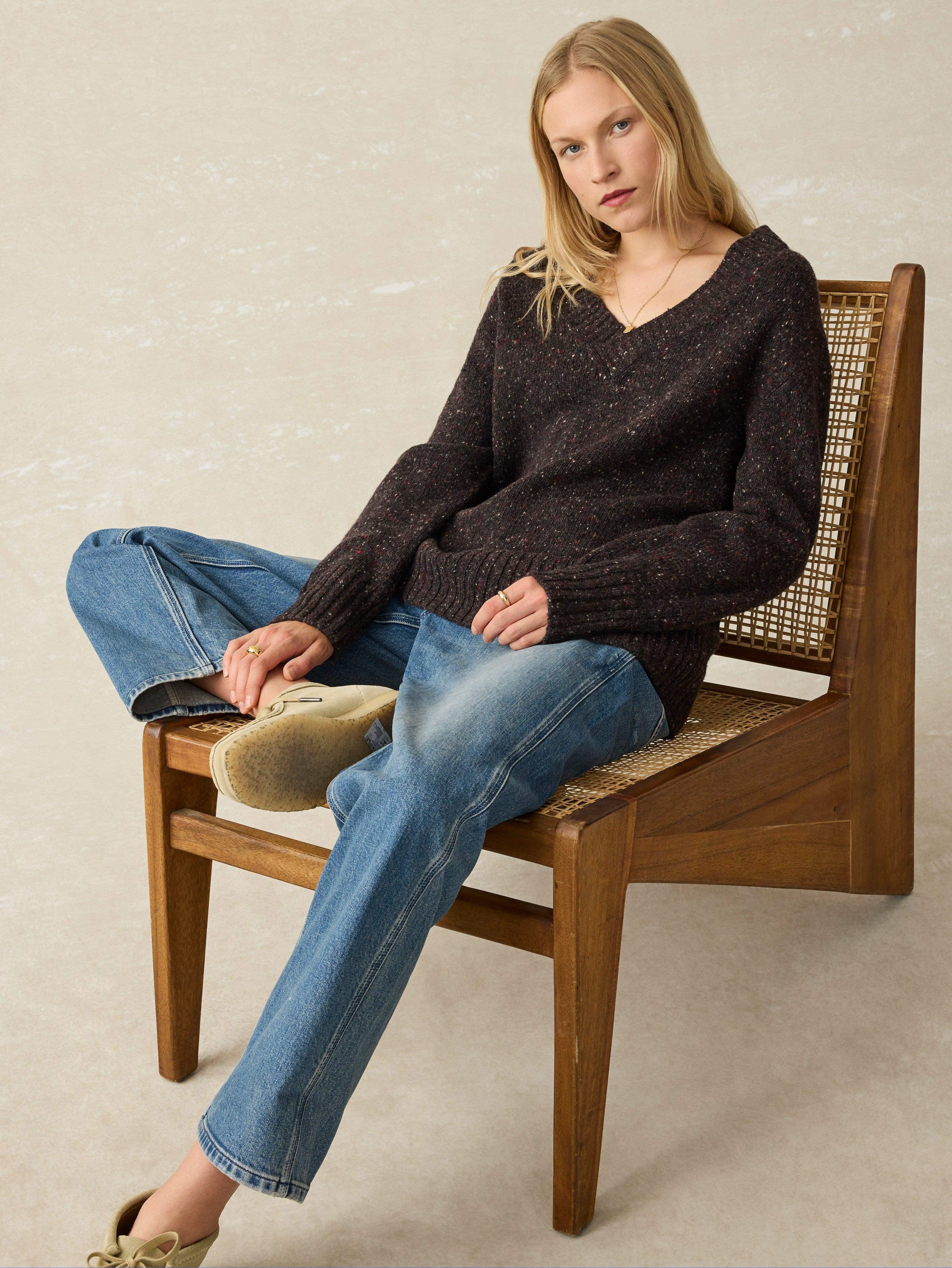 Driftwood Donegal Sweater - Blackberry