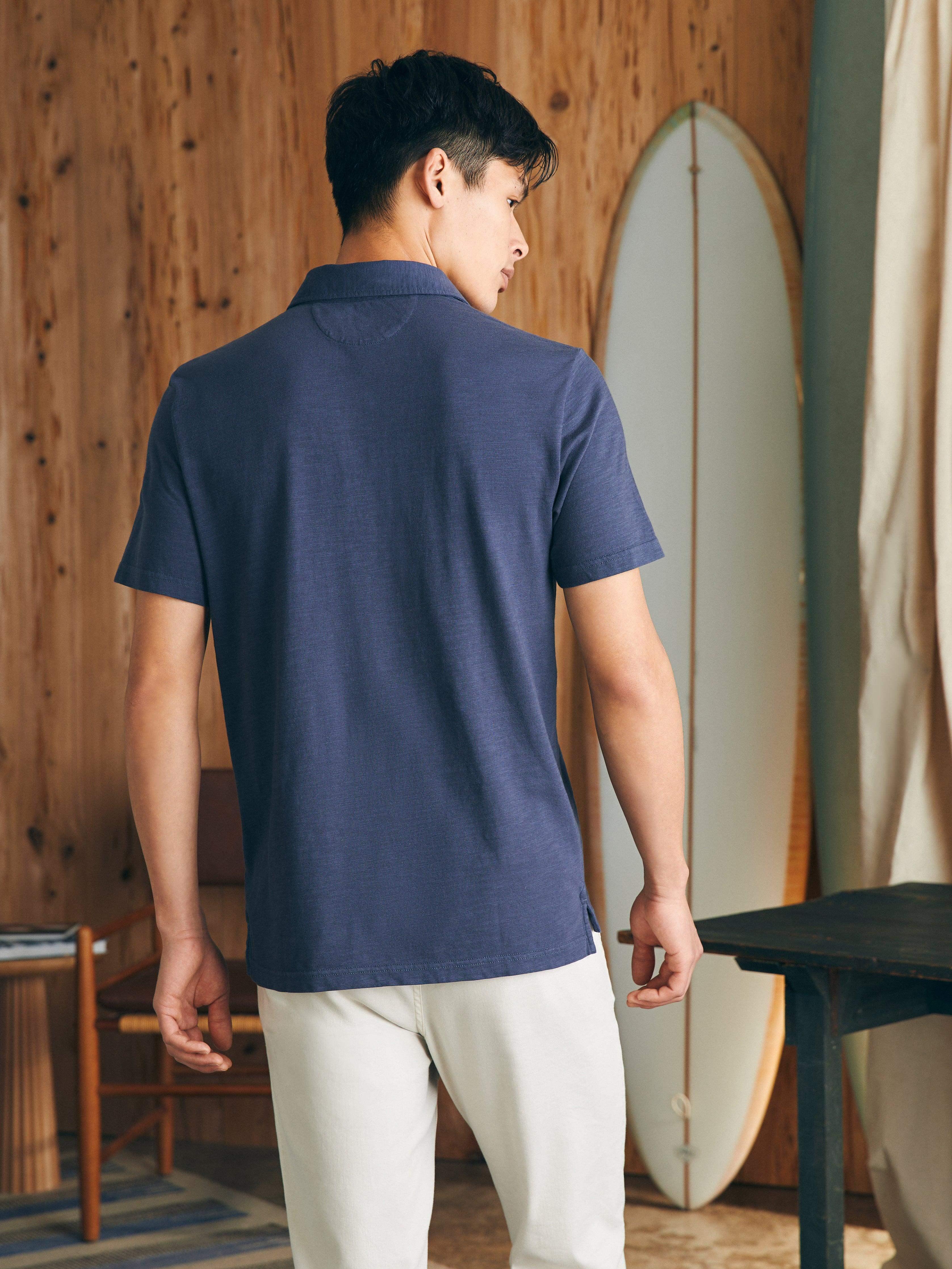 Sunwashed T-Shirt Polo - Dune Navy