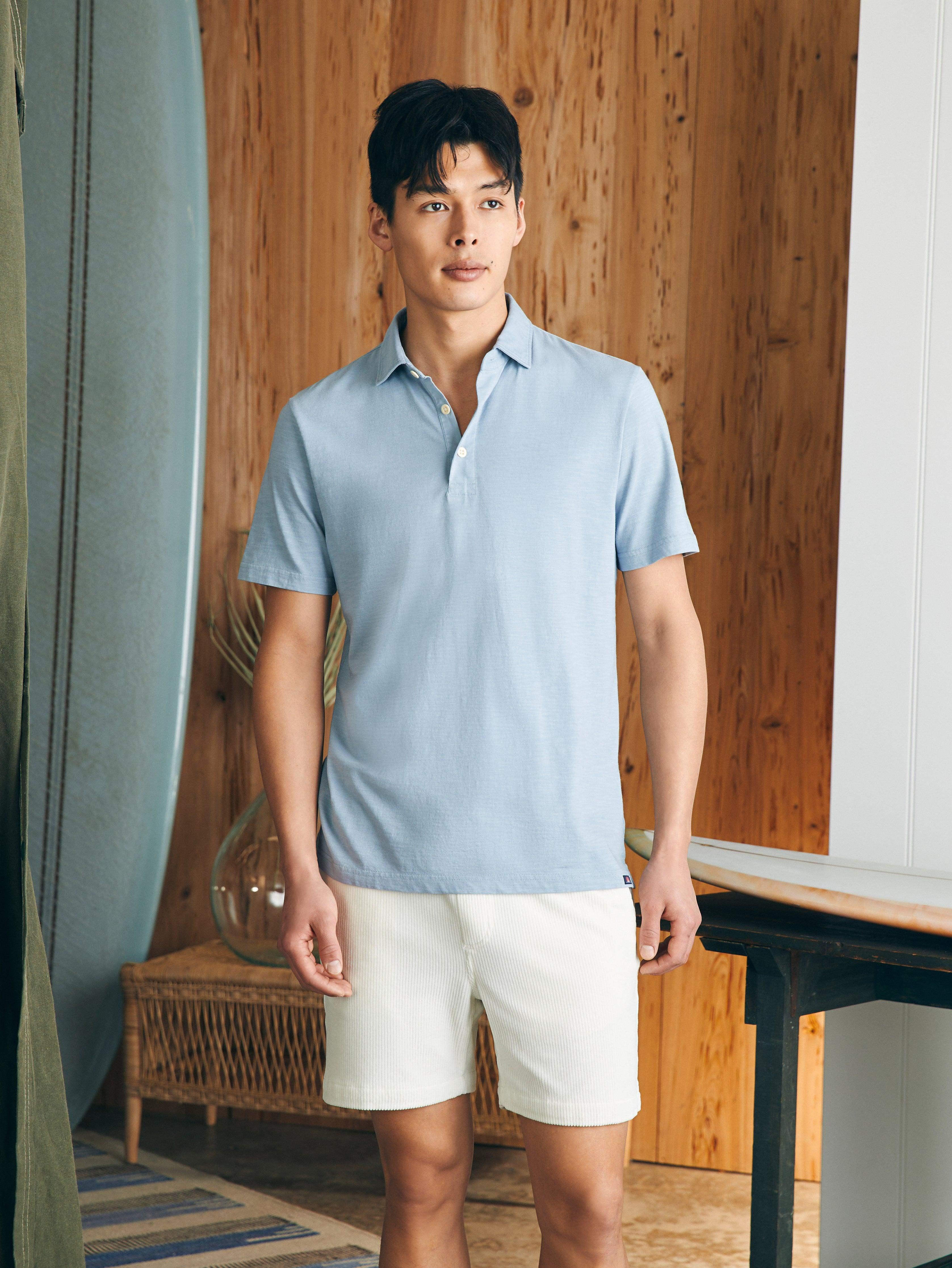 Sunwashed T-Shirt Polo - Blue Breeze