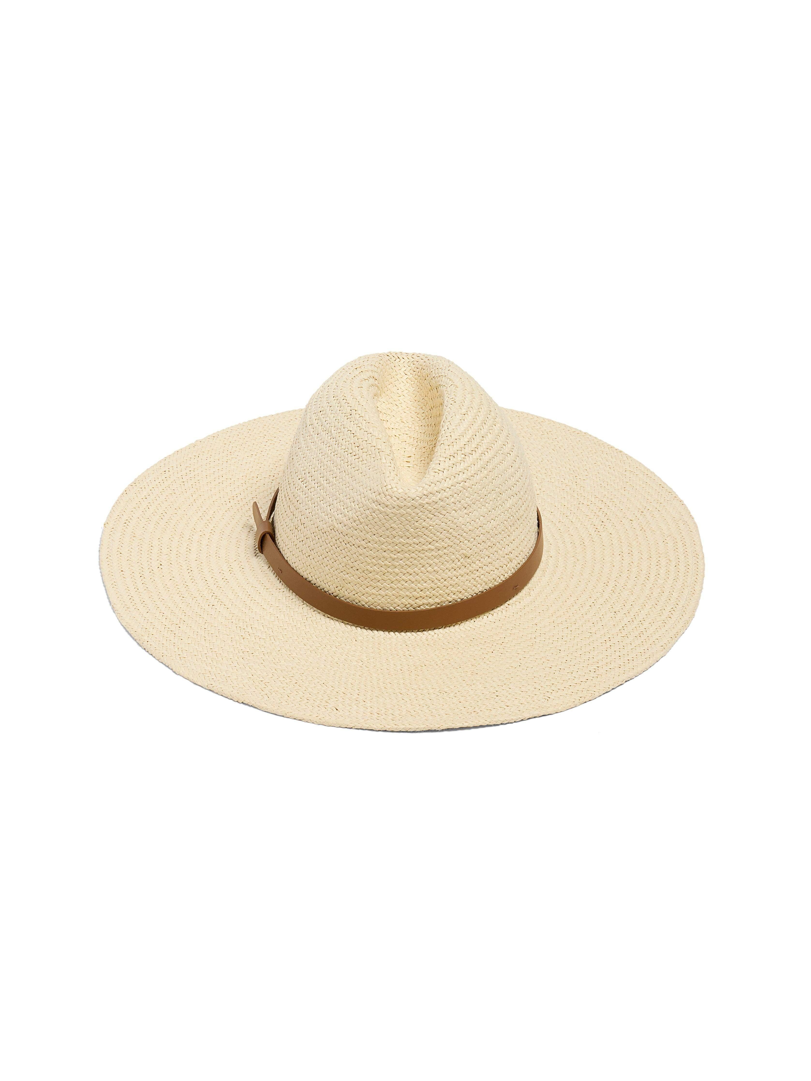 Paper Packable Rancher Hat - Cream