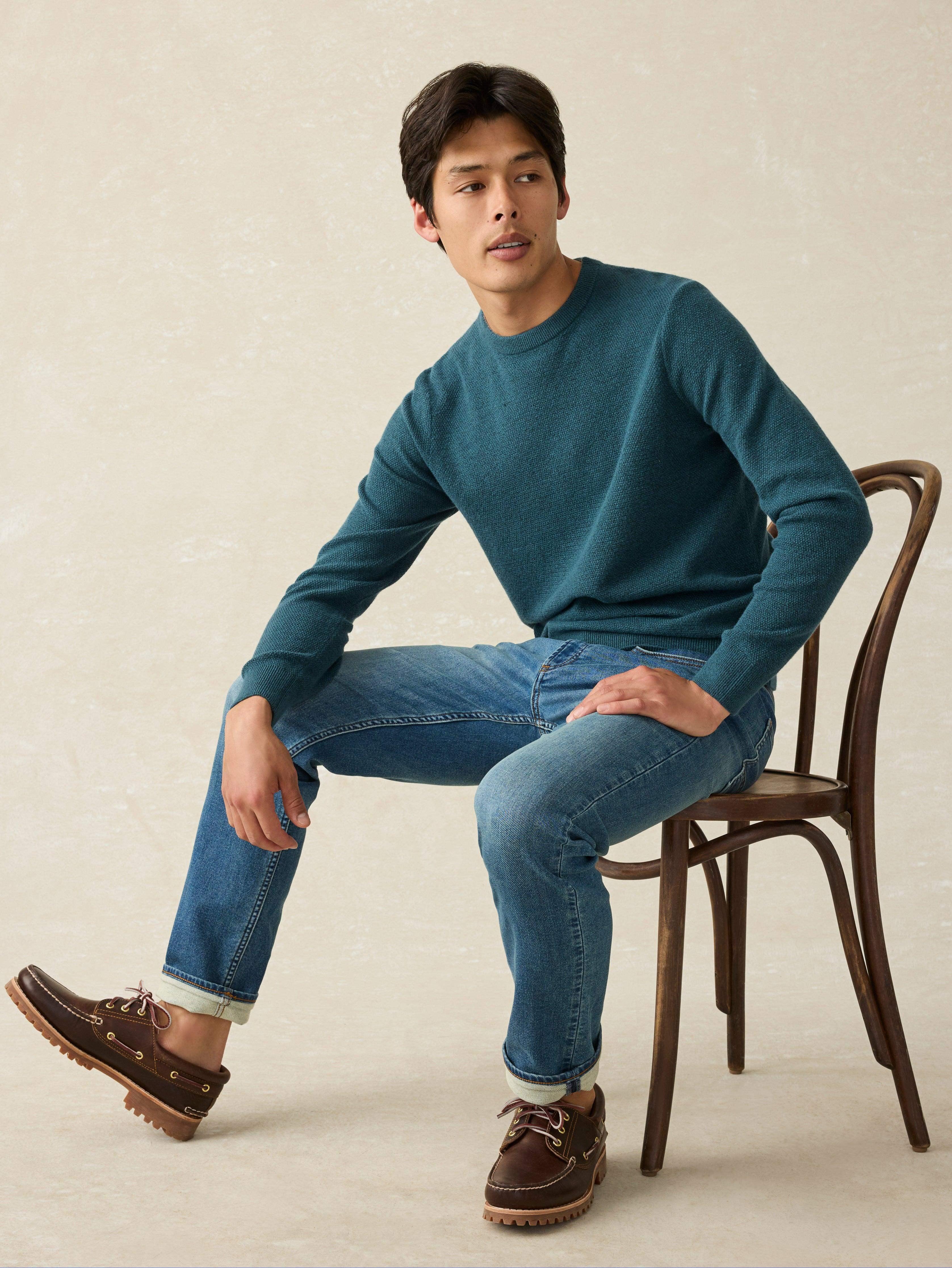 Jackson Crew Sweater - Deep Jade Heather