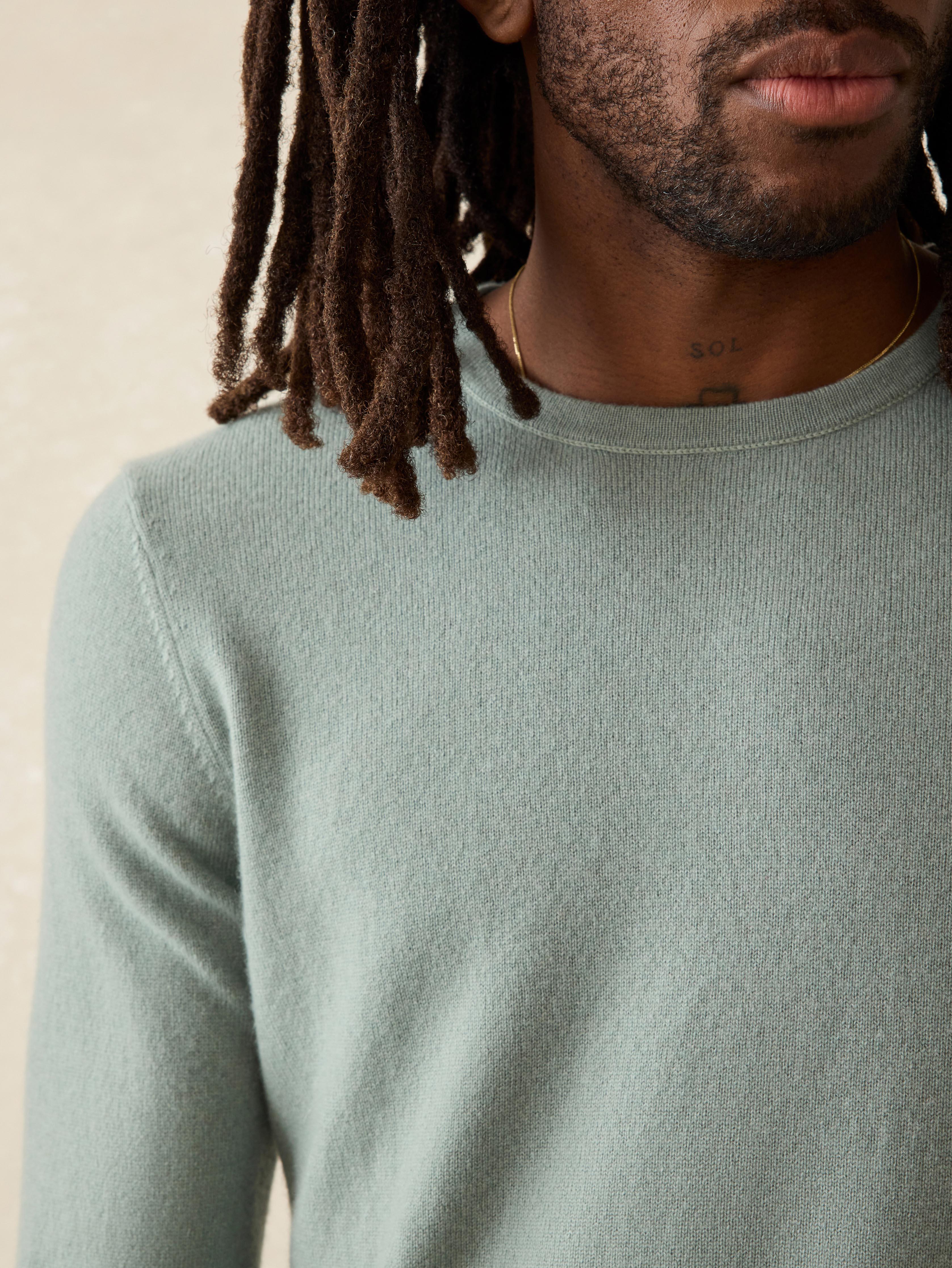 Tropical Cashmere Crewneck Sweater - Sage Creek