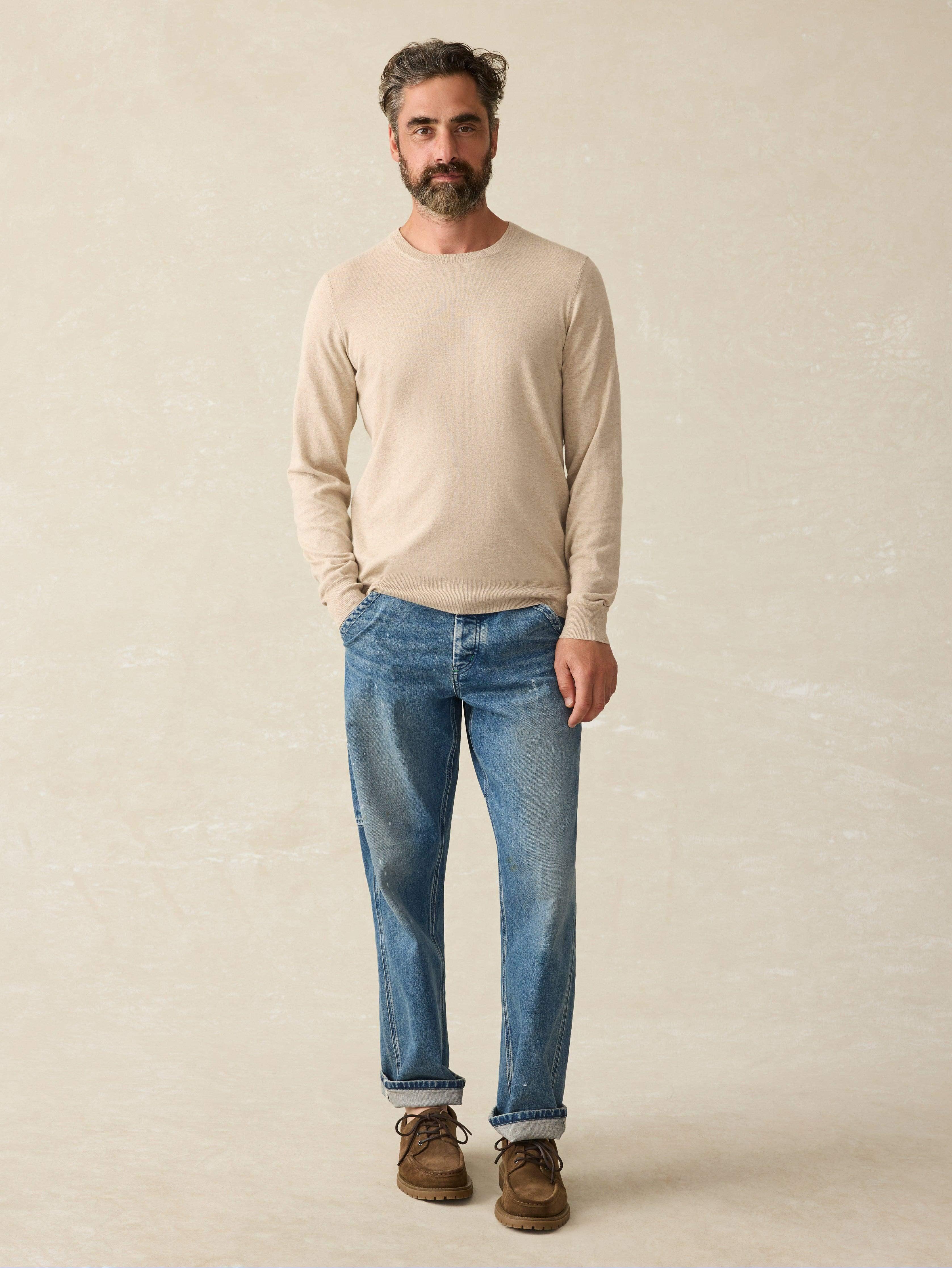 Movement™ Crewneck Sweater - Soft Dune Heather