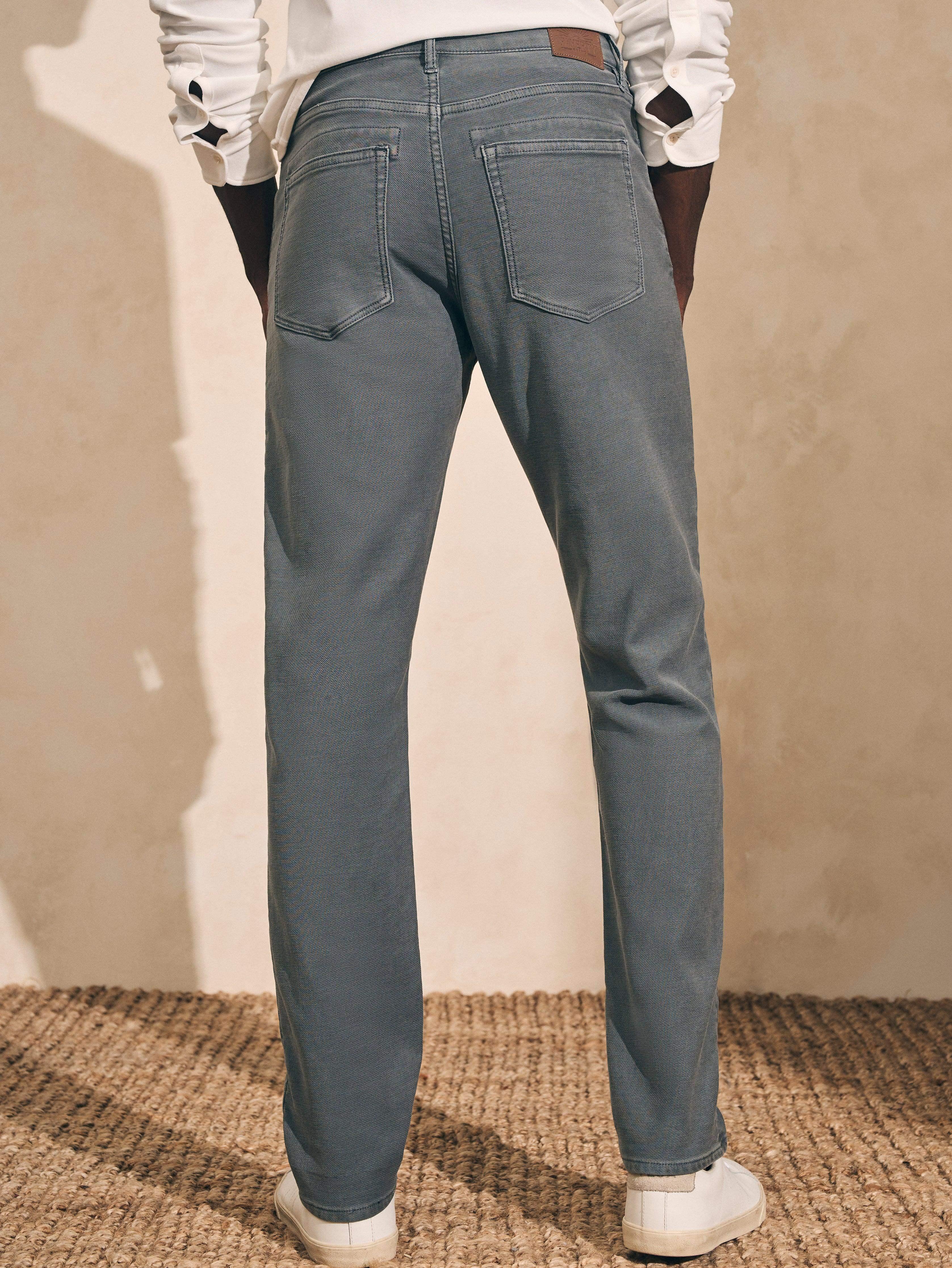 Stretch Terry 5-Pocket Pant - Slate