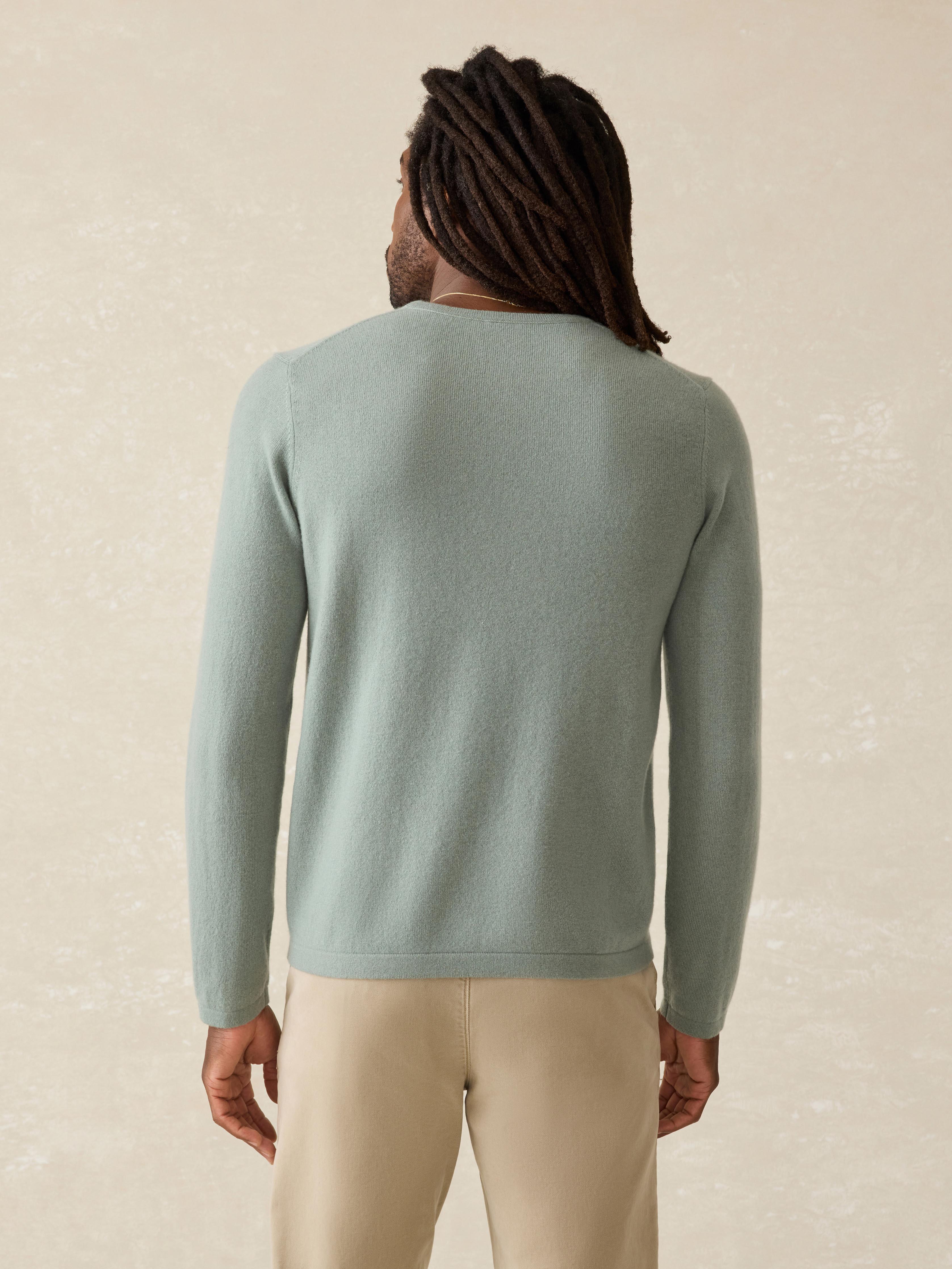 Tropical Cashmere Crewneck Sweater - Sage Creek