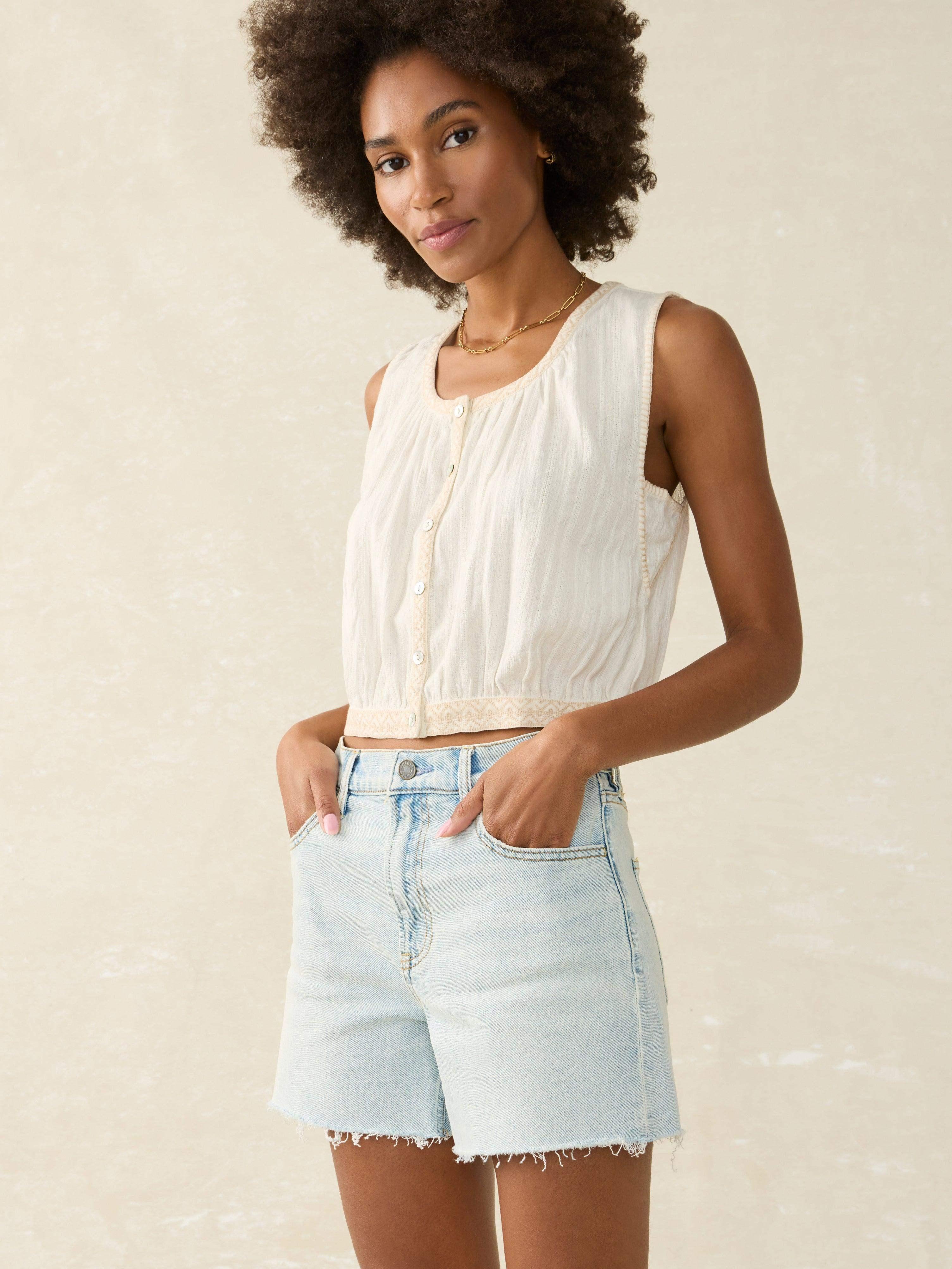 Organic Cotton Denim Short - Cloudbreak Wash