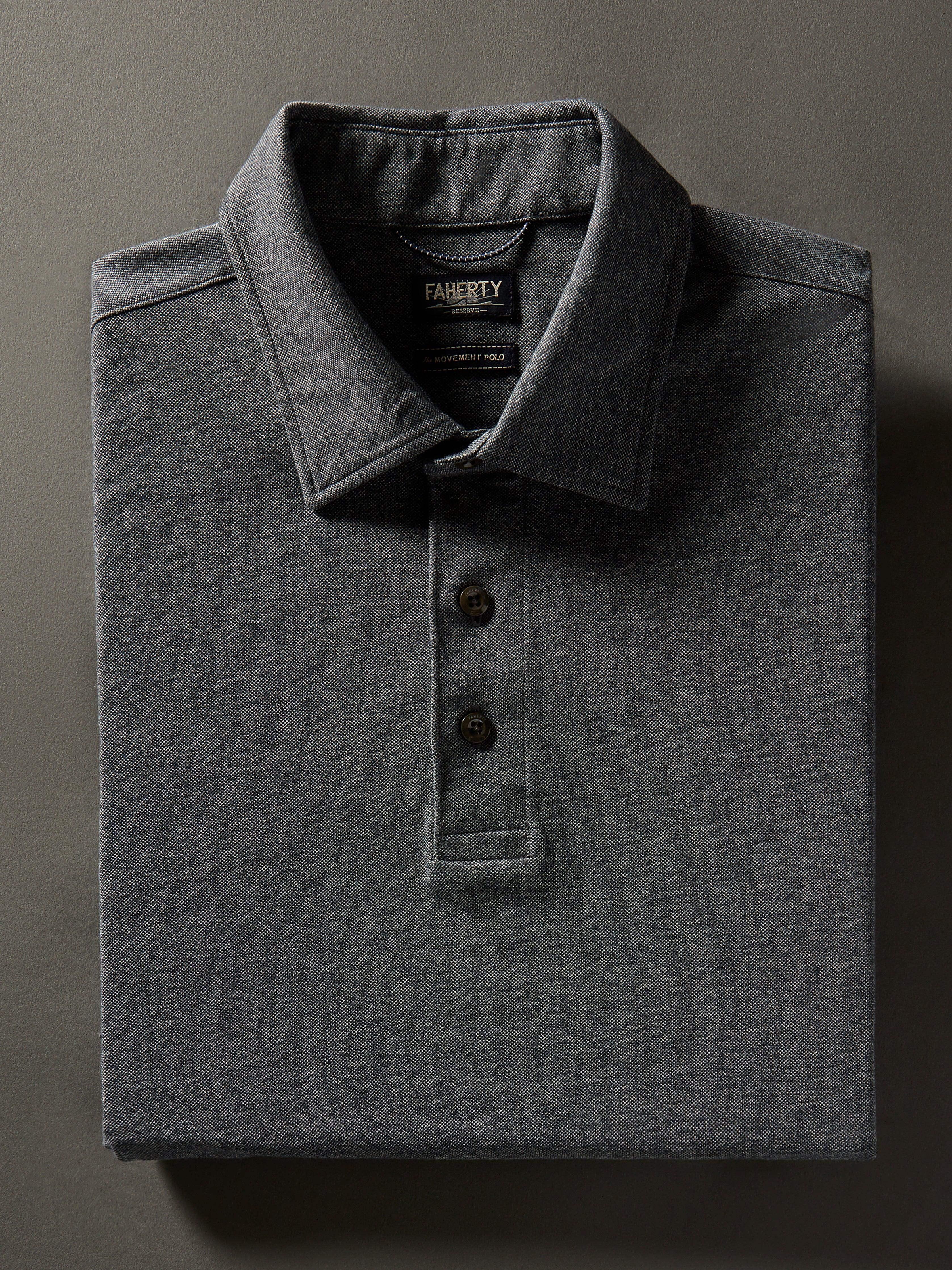 Movement™ Short-Sleeve Pique Polo Shirt - Dusty Iron Heather