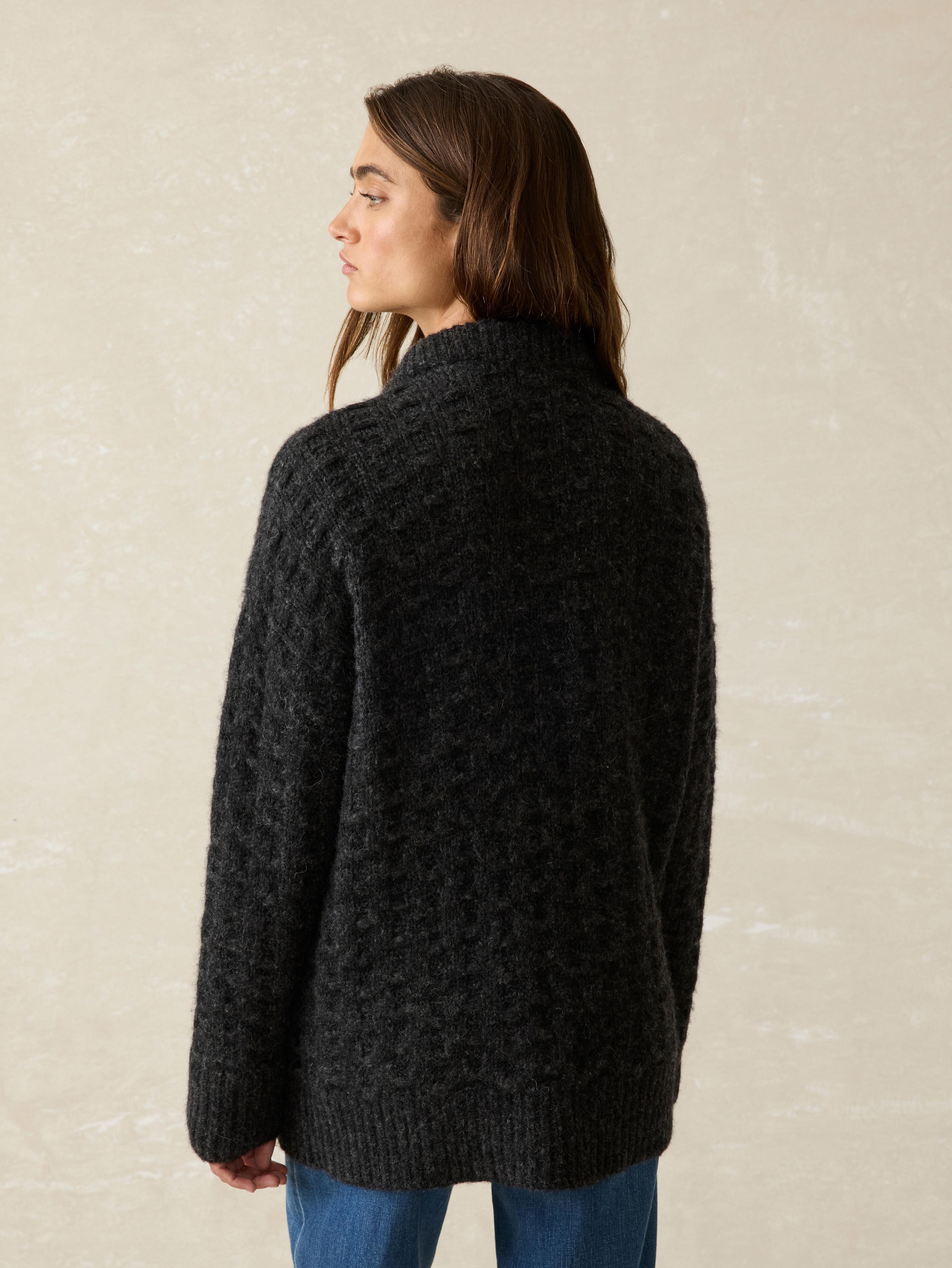 Frost Oversized Cardigan - Charcoal