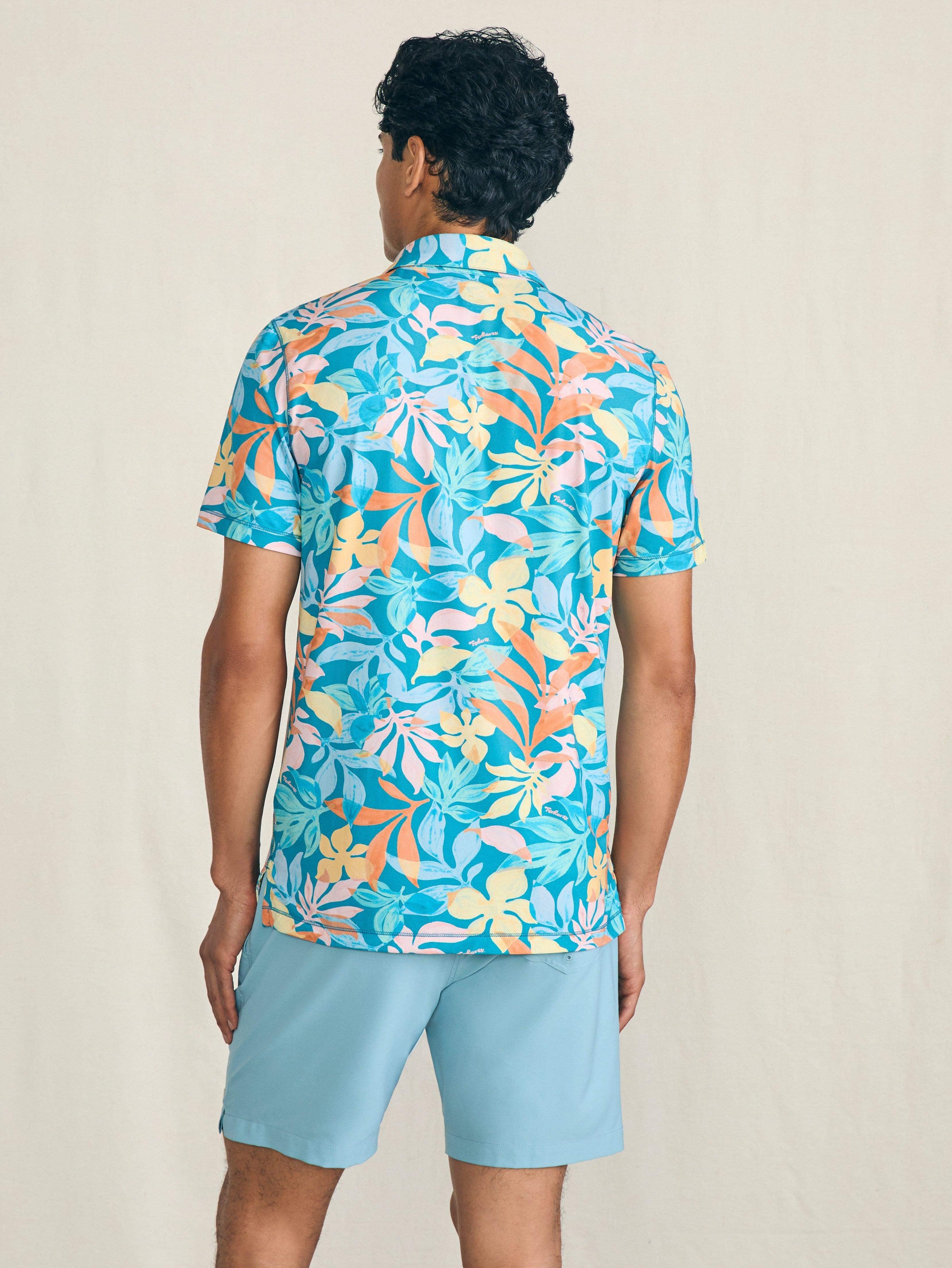 Shorelite Short-Sleeve Tech Polo - Summer Blooms