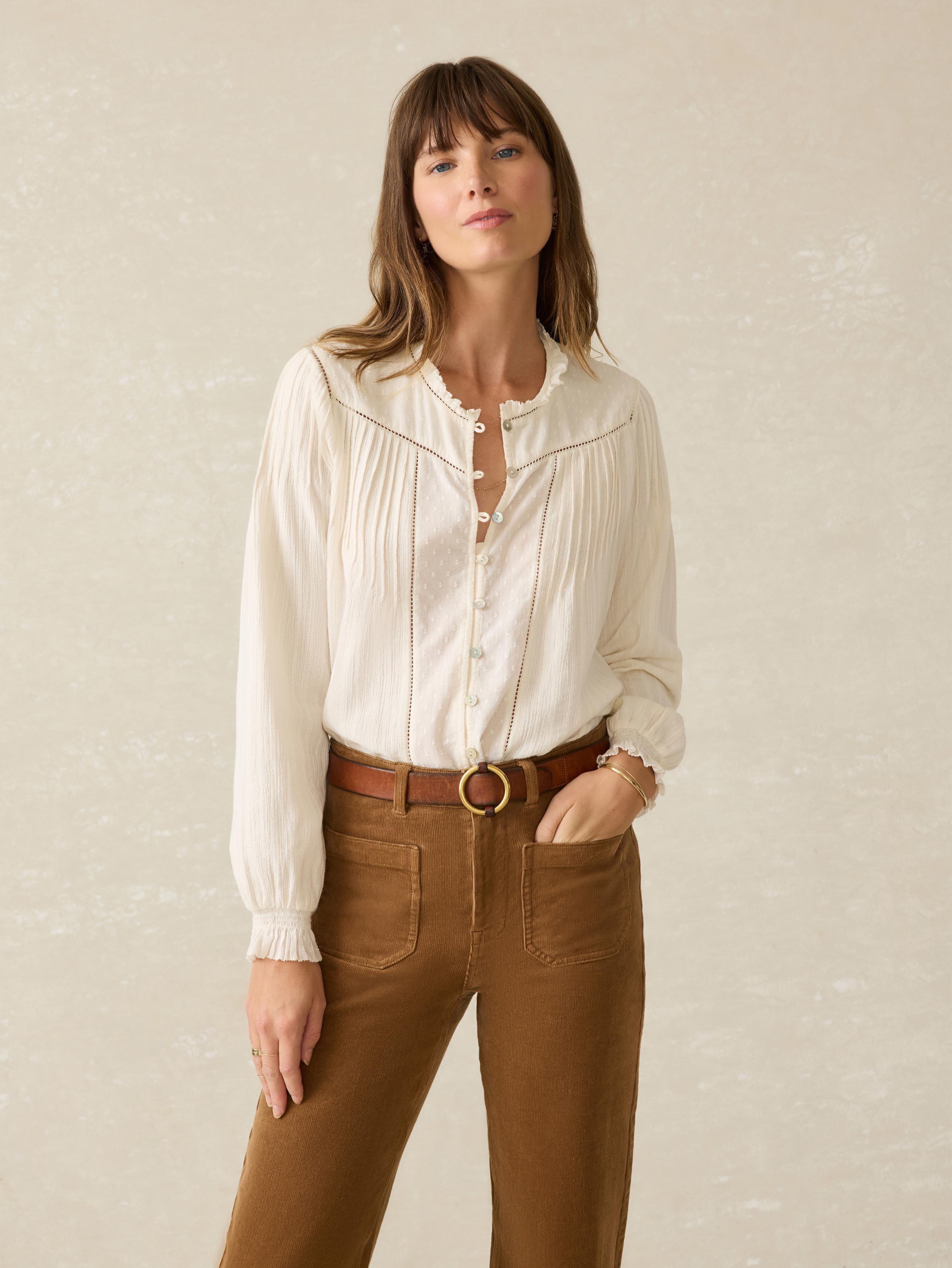 Lily Blouse - Egret