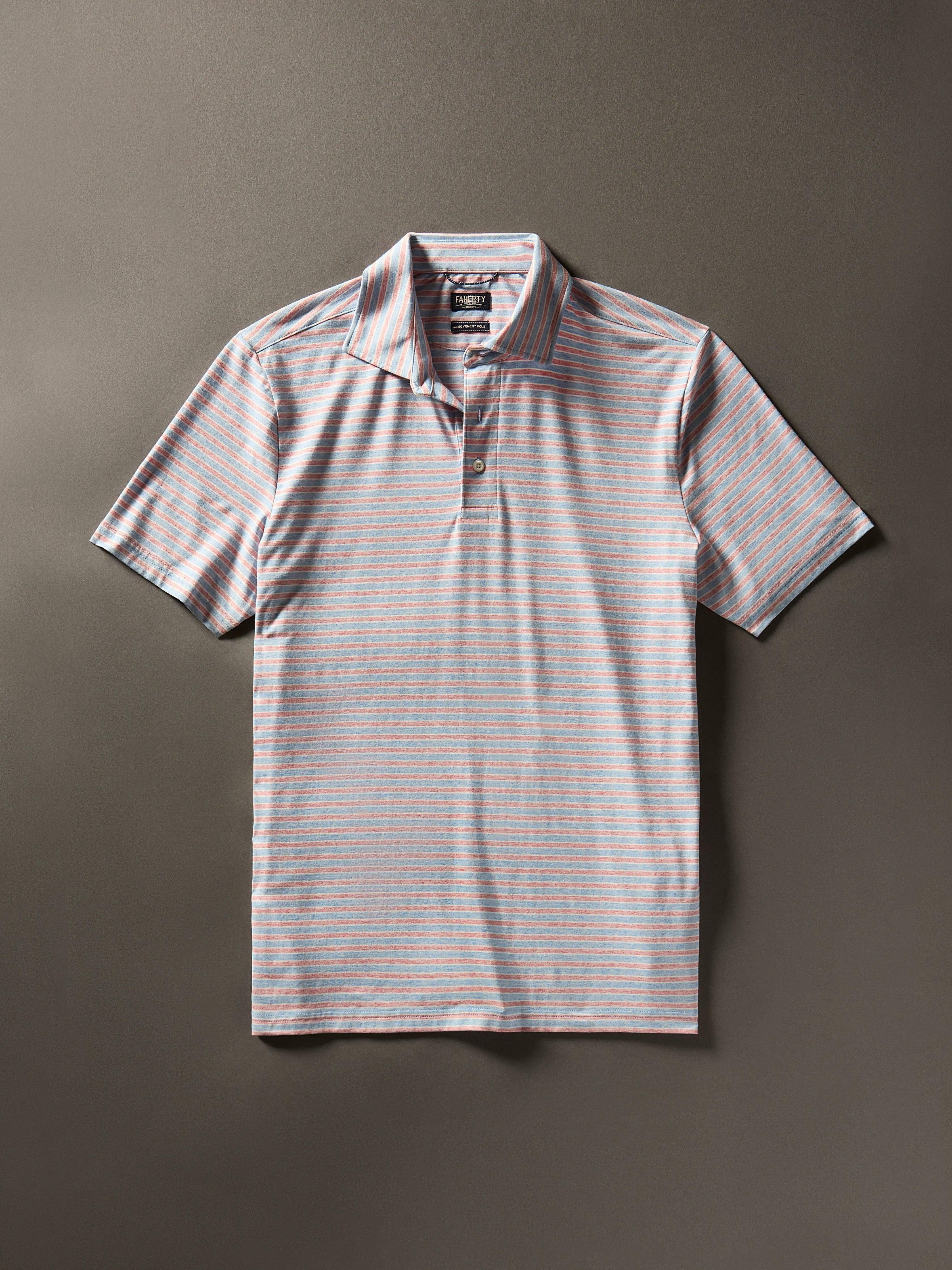 Movement™ Short-Sleeve Polo Shirt - Horizon Line Stripe