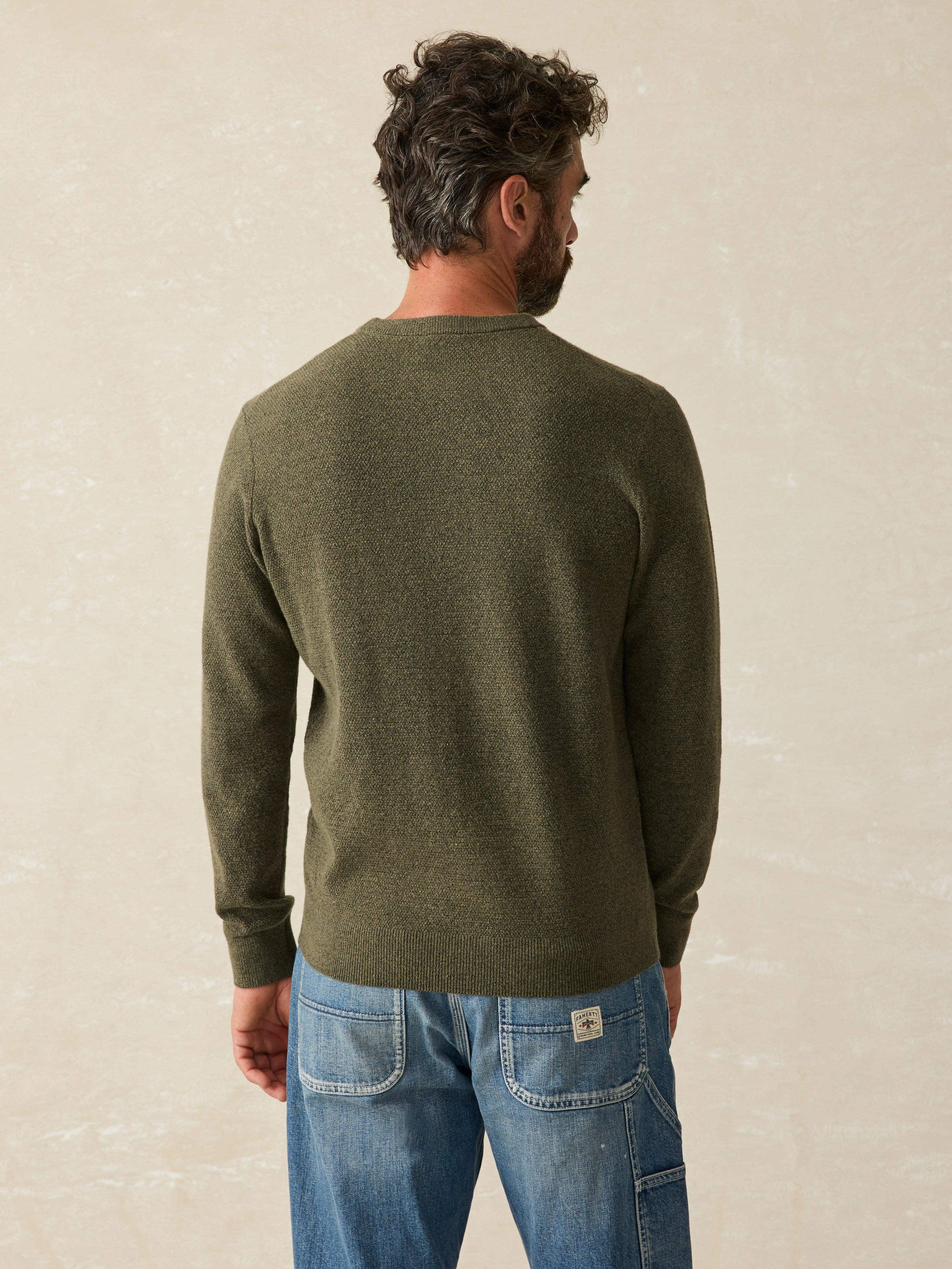 Jackson Crew Sweater - Olive Heather