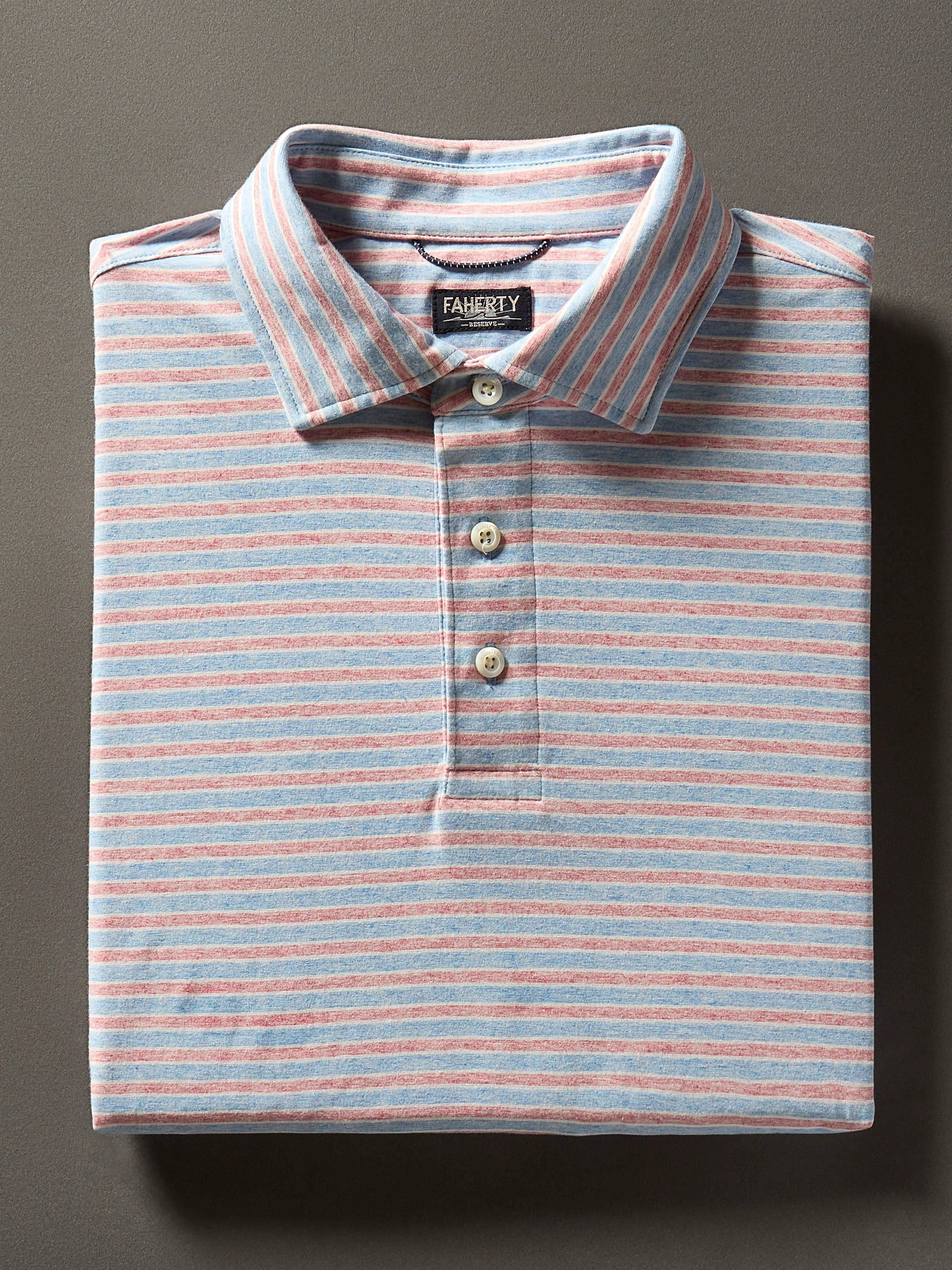 Movement™ Short-Sleeve Polo Shirt - Horizon Line Stripe