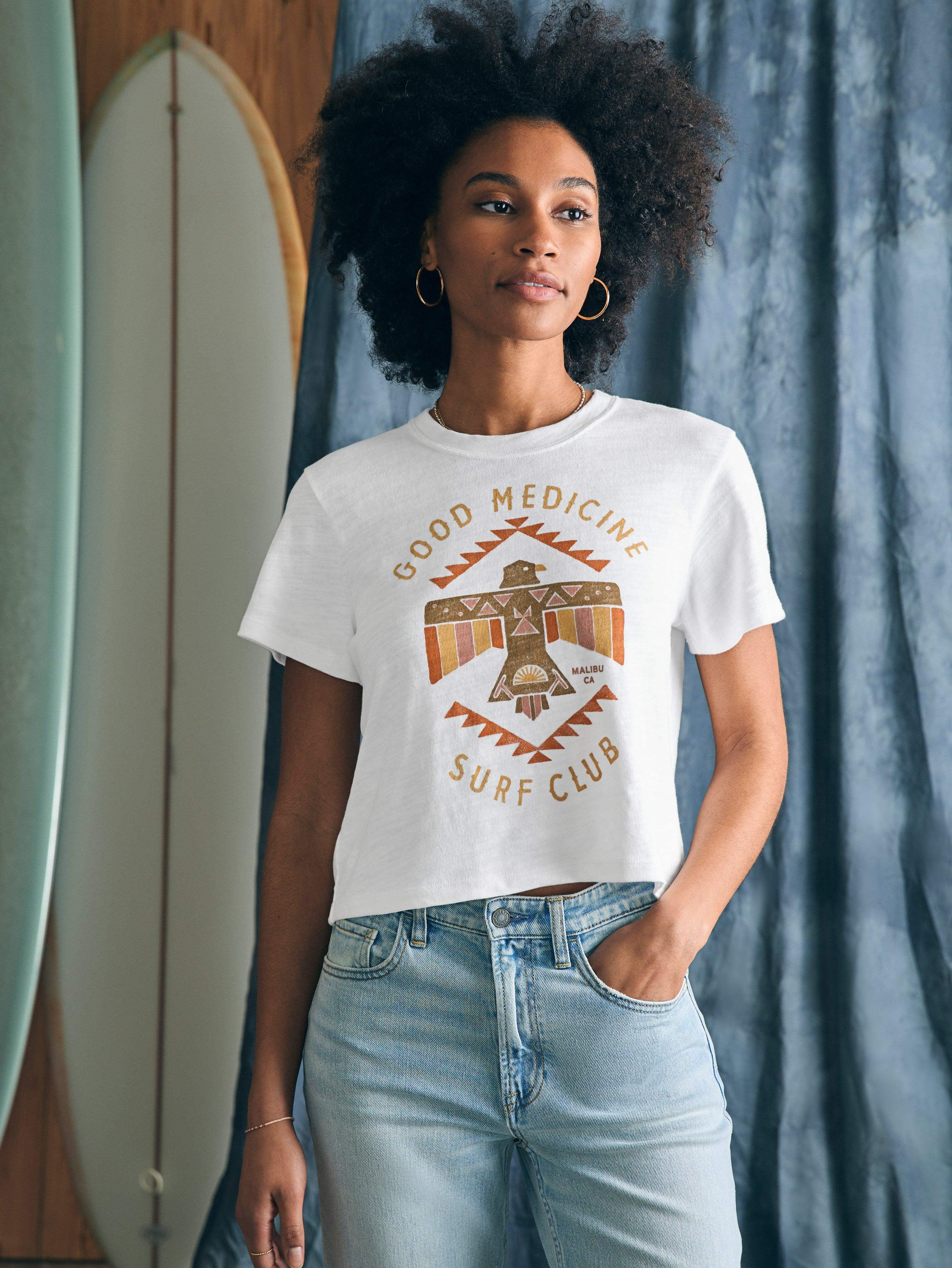 Steven Paul Judd Good Medicine Sunwashed Slub Tee - White