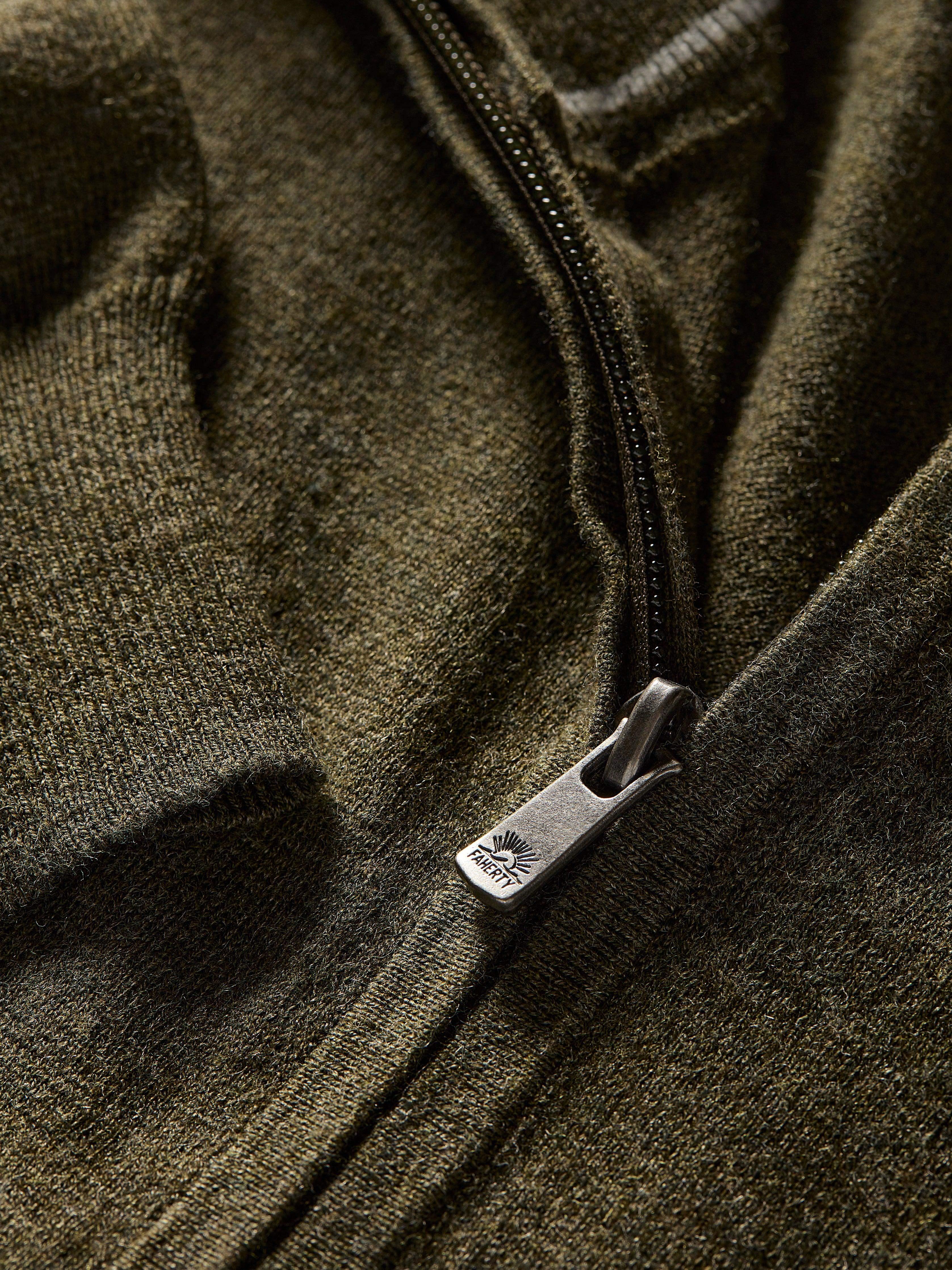 Movement™ Quarter Zip Sweater - Olive Ridge Heather