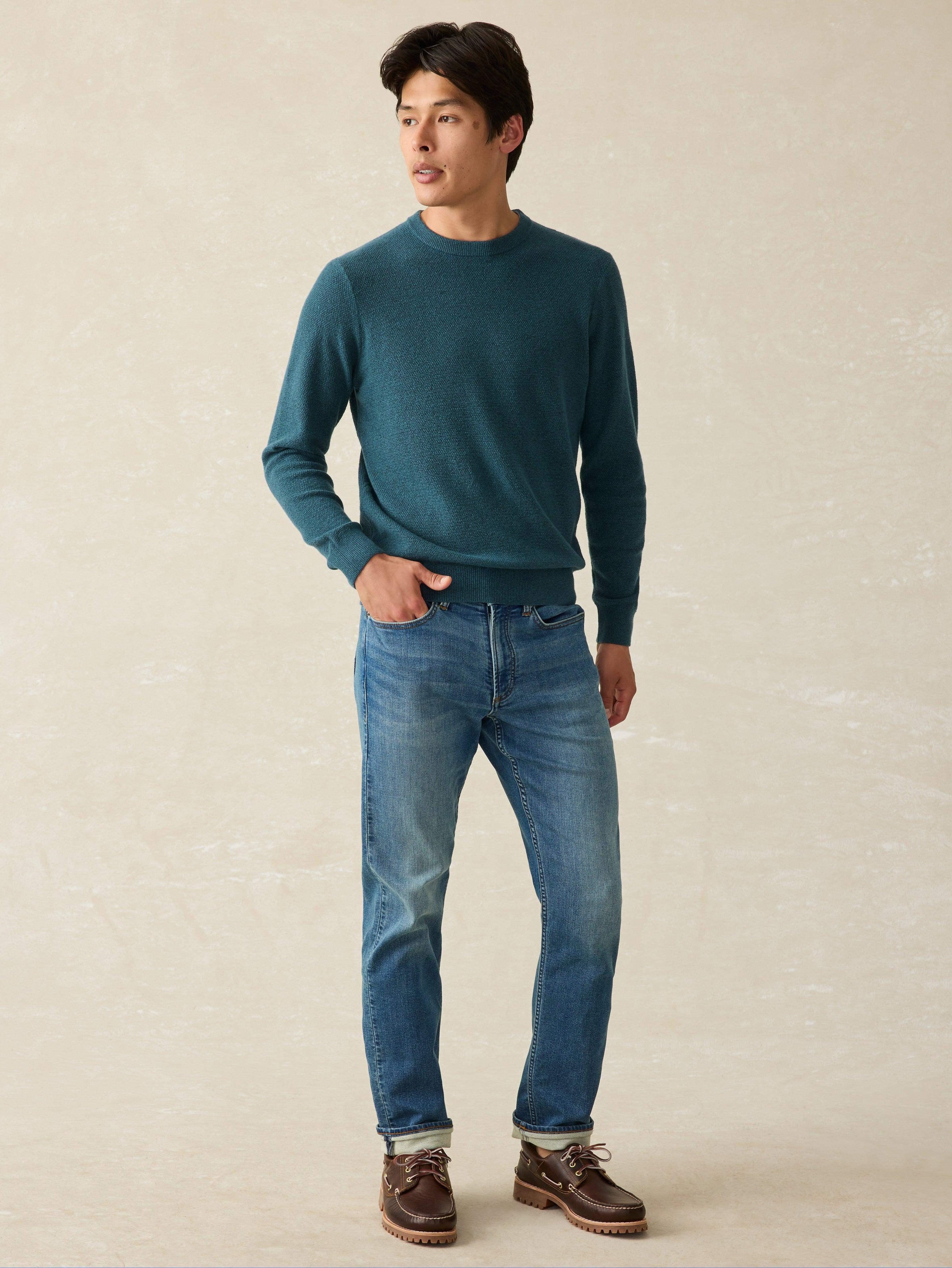 Jackson Crew Sweater - Deep Jade Heather