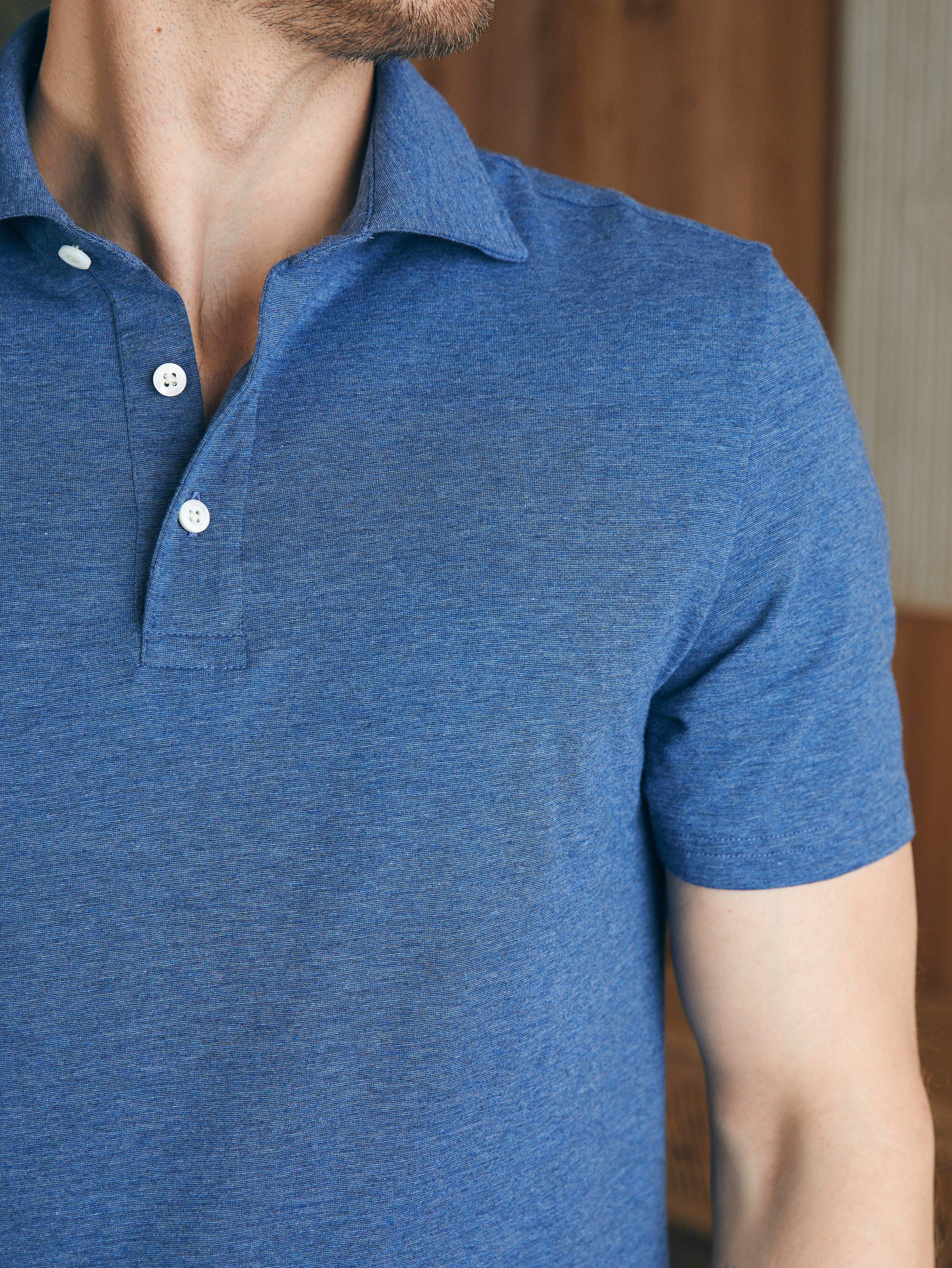 Movement™ Short-Sleeve Polo Shirt - Sea Navy Heather