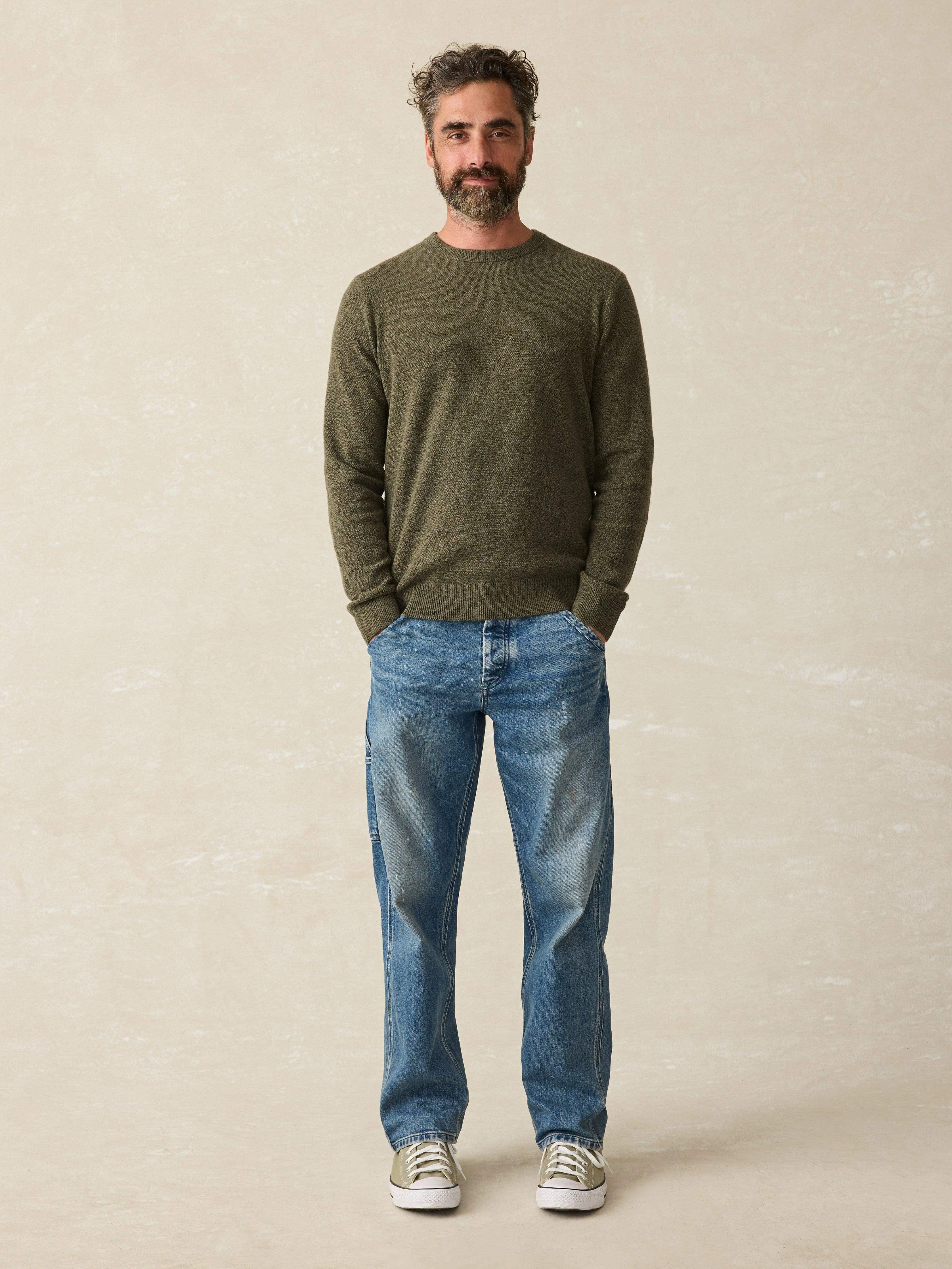 Jackson Crew Sweater - Olive Heather