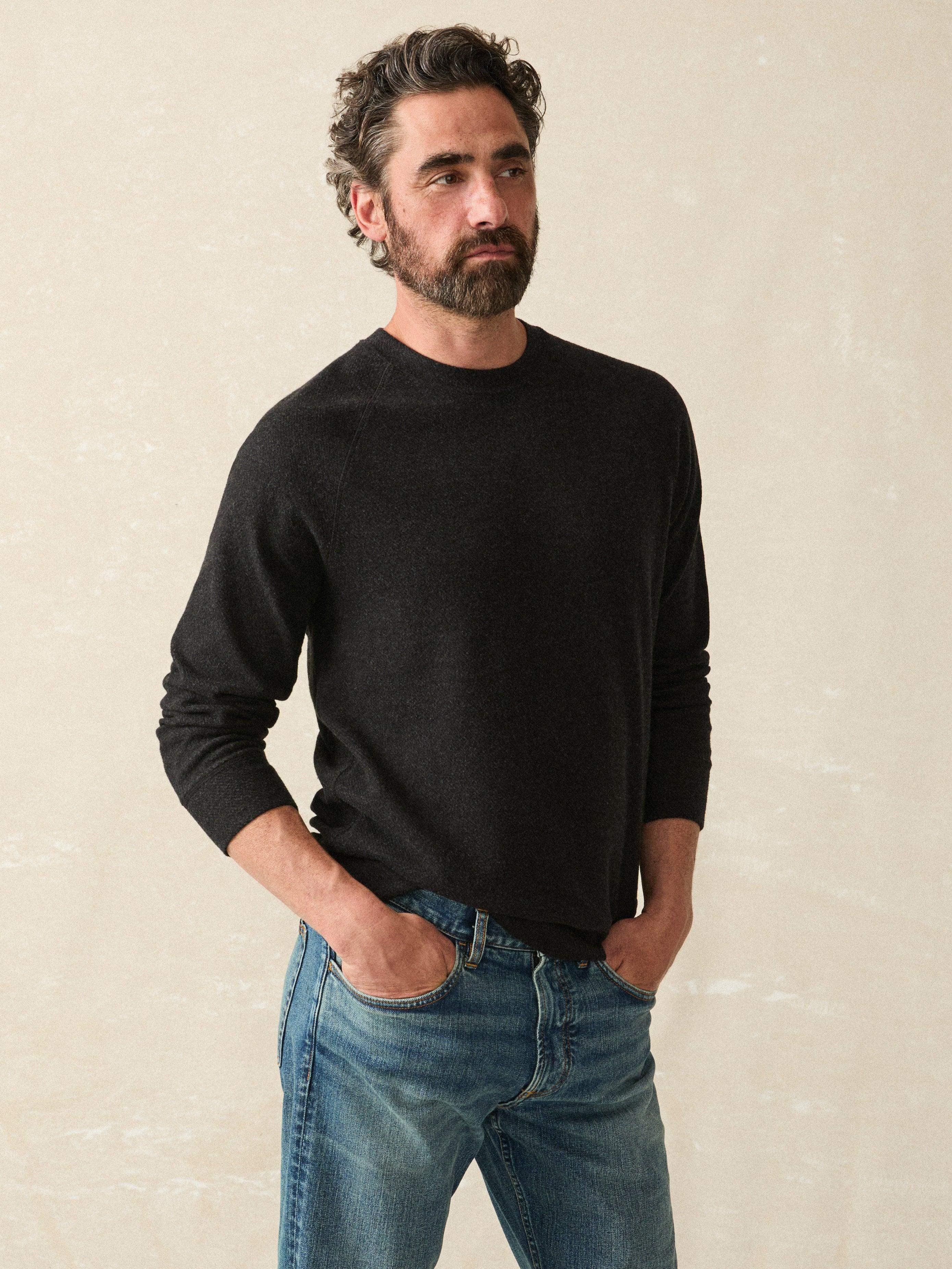 Legend™ Sweater Crew - Heathered Black Twill