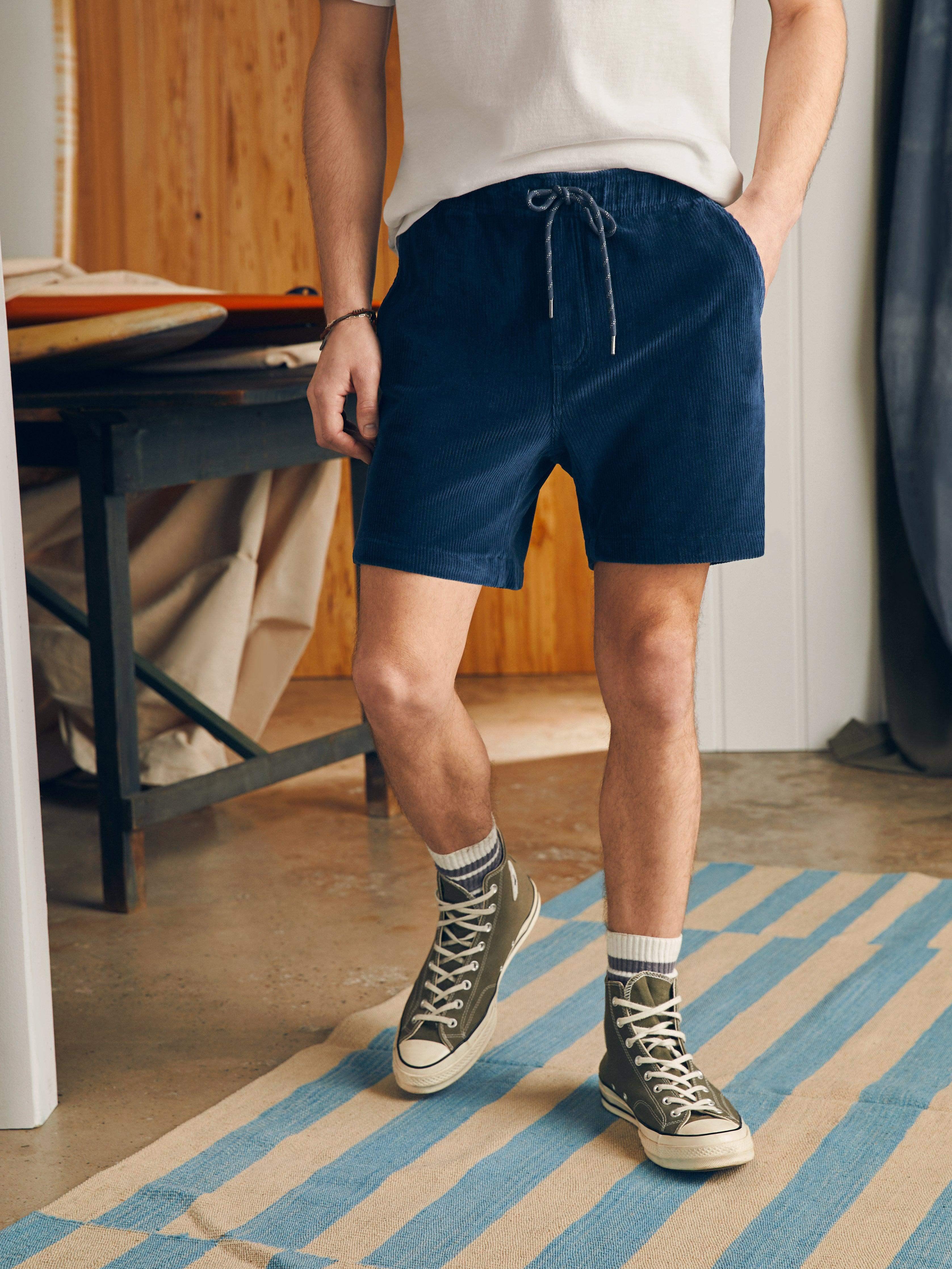 Essential Italian Knit Cord Short (6" Inseam) - Spring Navy