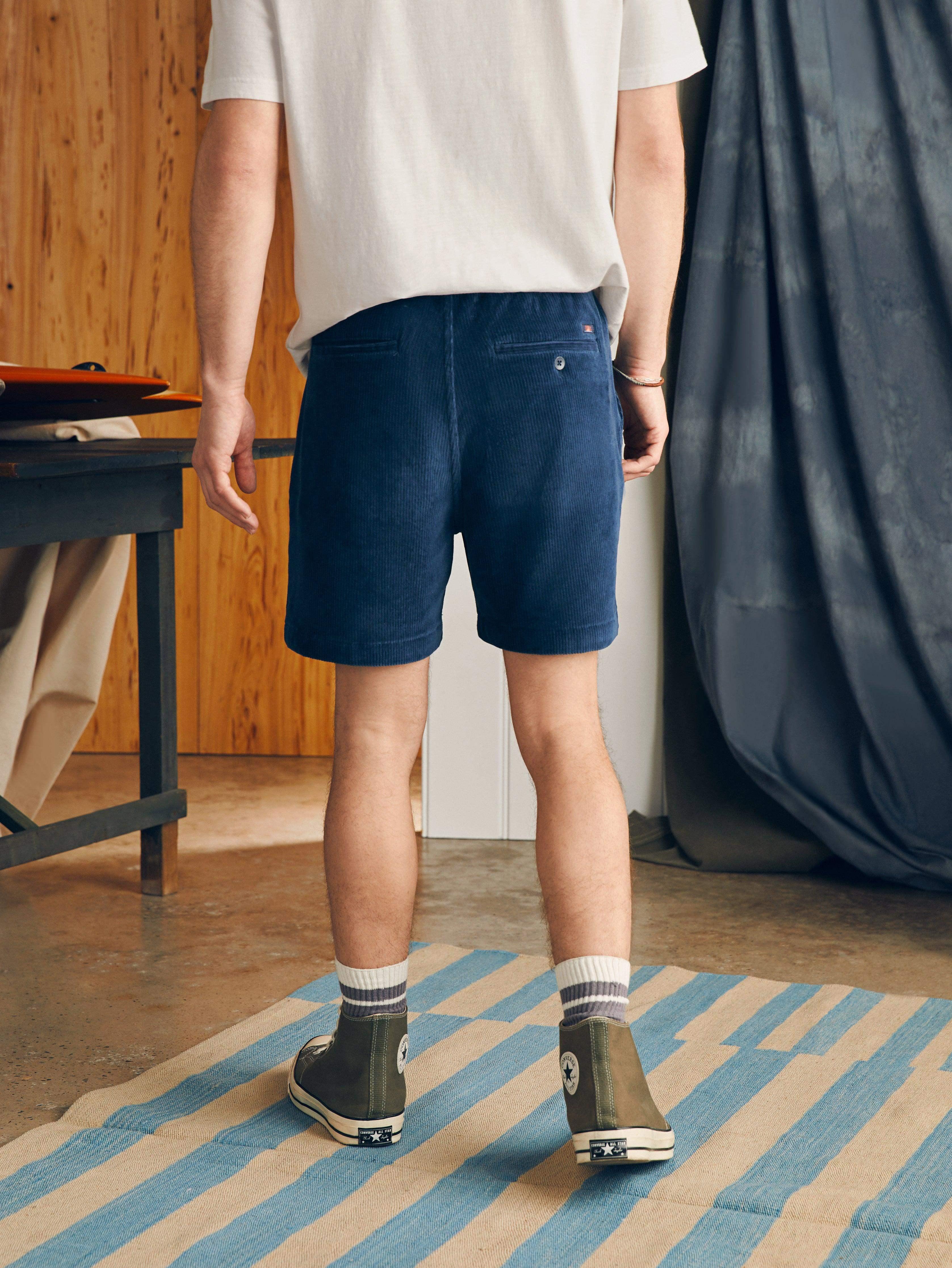 Essential Italian Knit Cord Short (6" Inseam) - Spring Navy