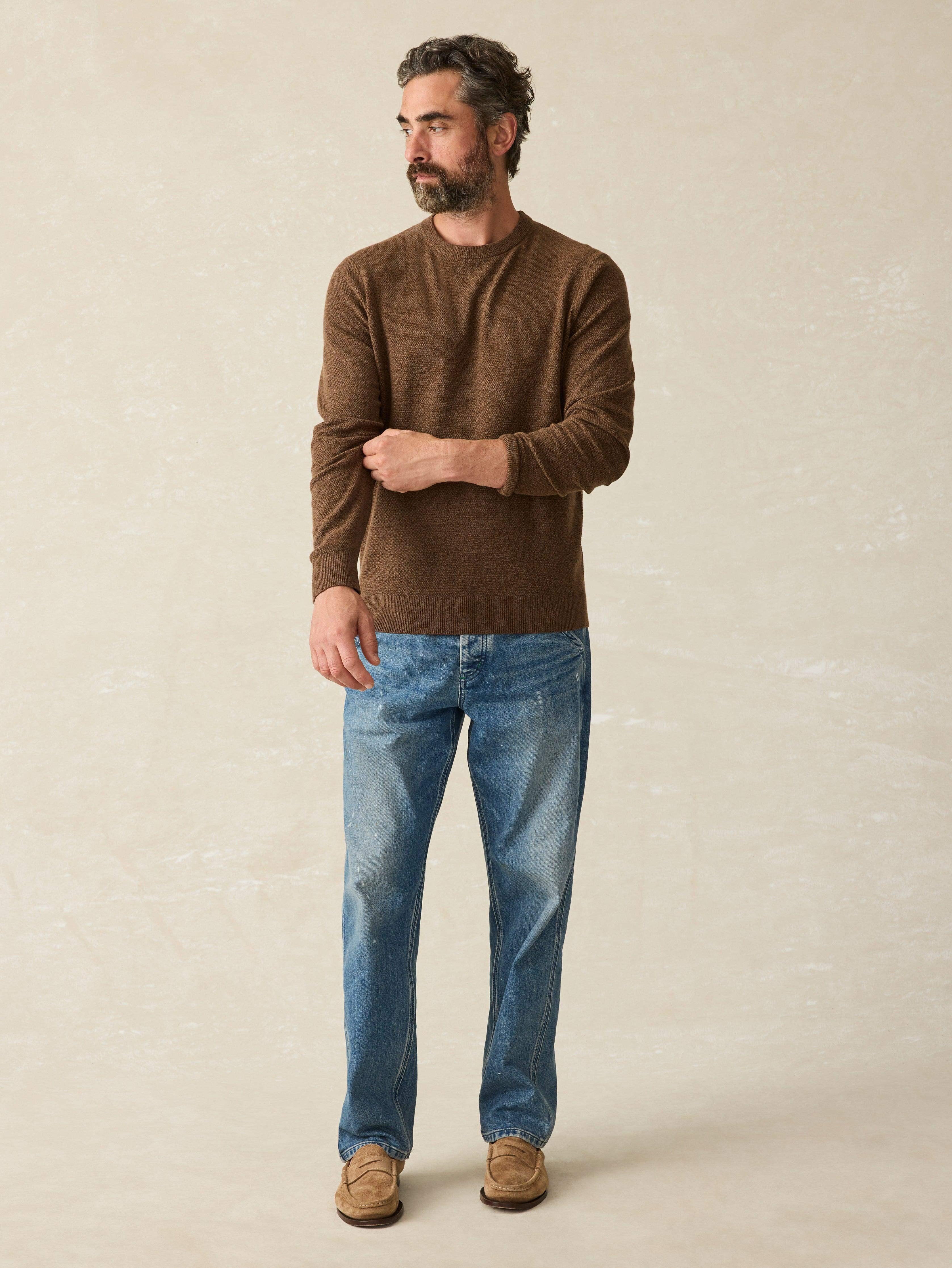 Jackson Crew Sweater - Trail Brown Heather