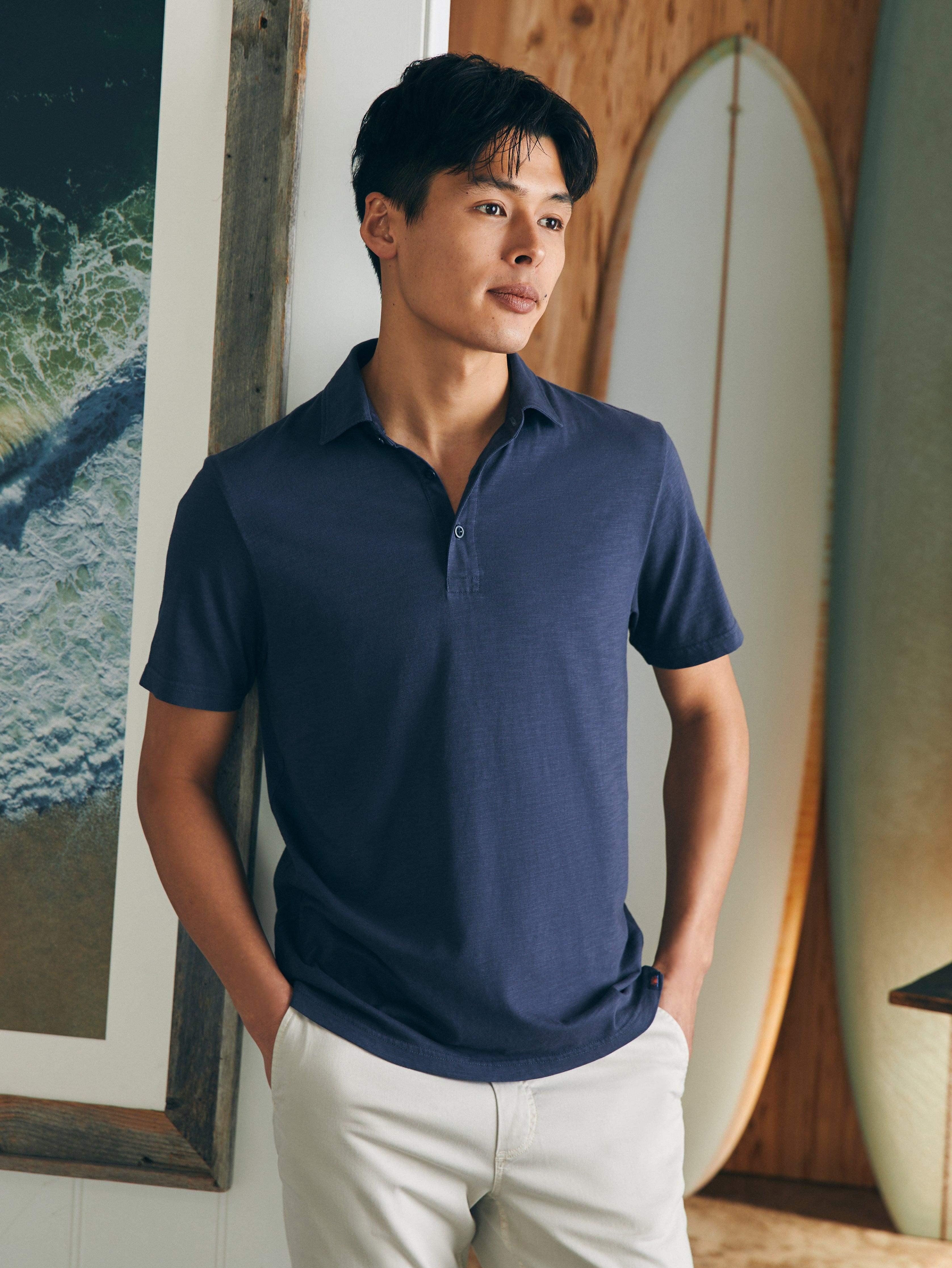 Sunwashed T-Shirt Polo - Dune Navy