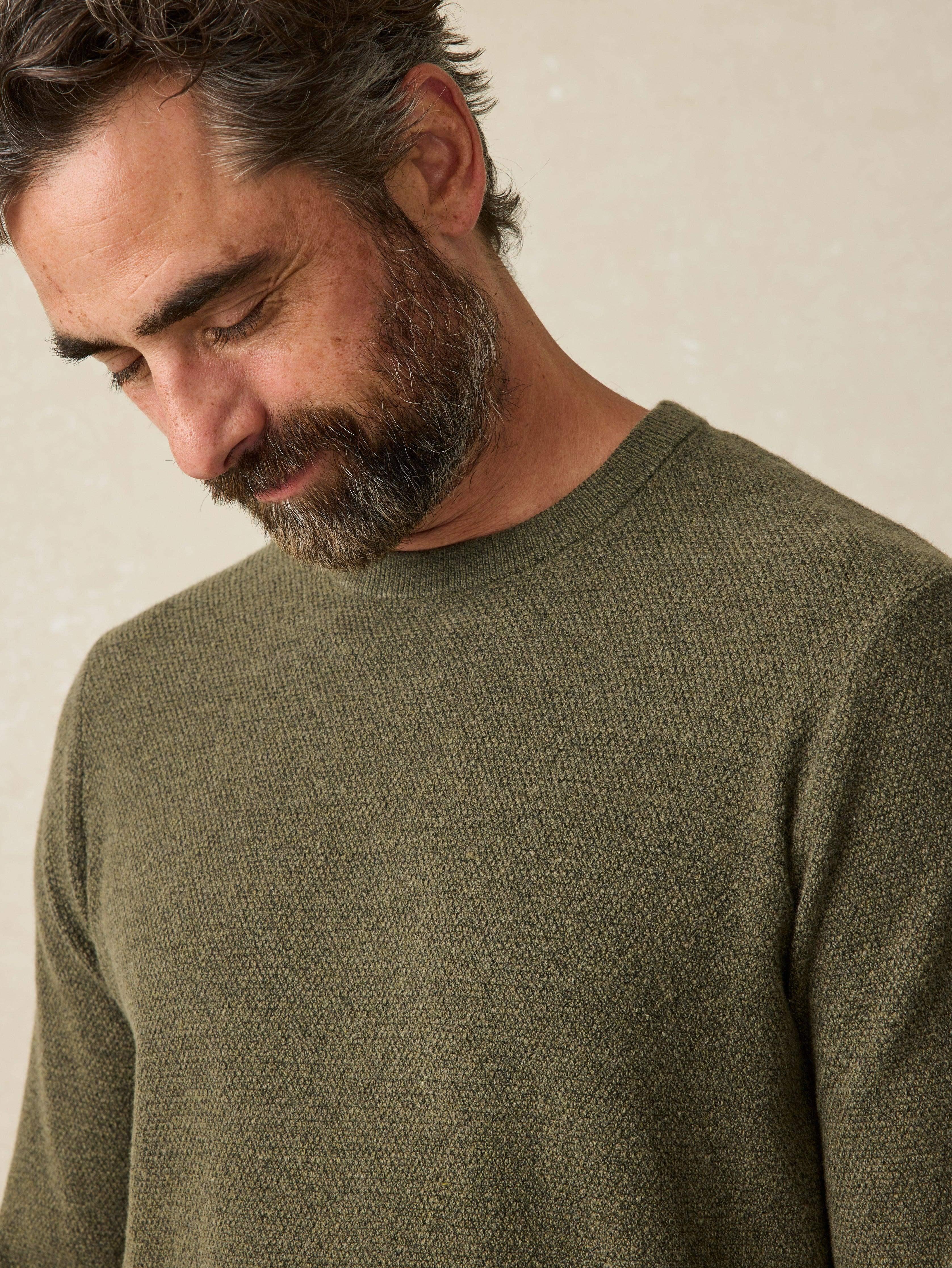 Jackson Crew Sweater - Olive Heather