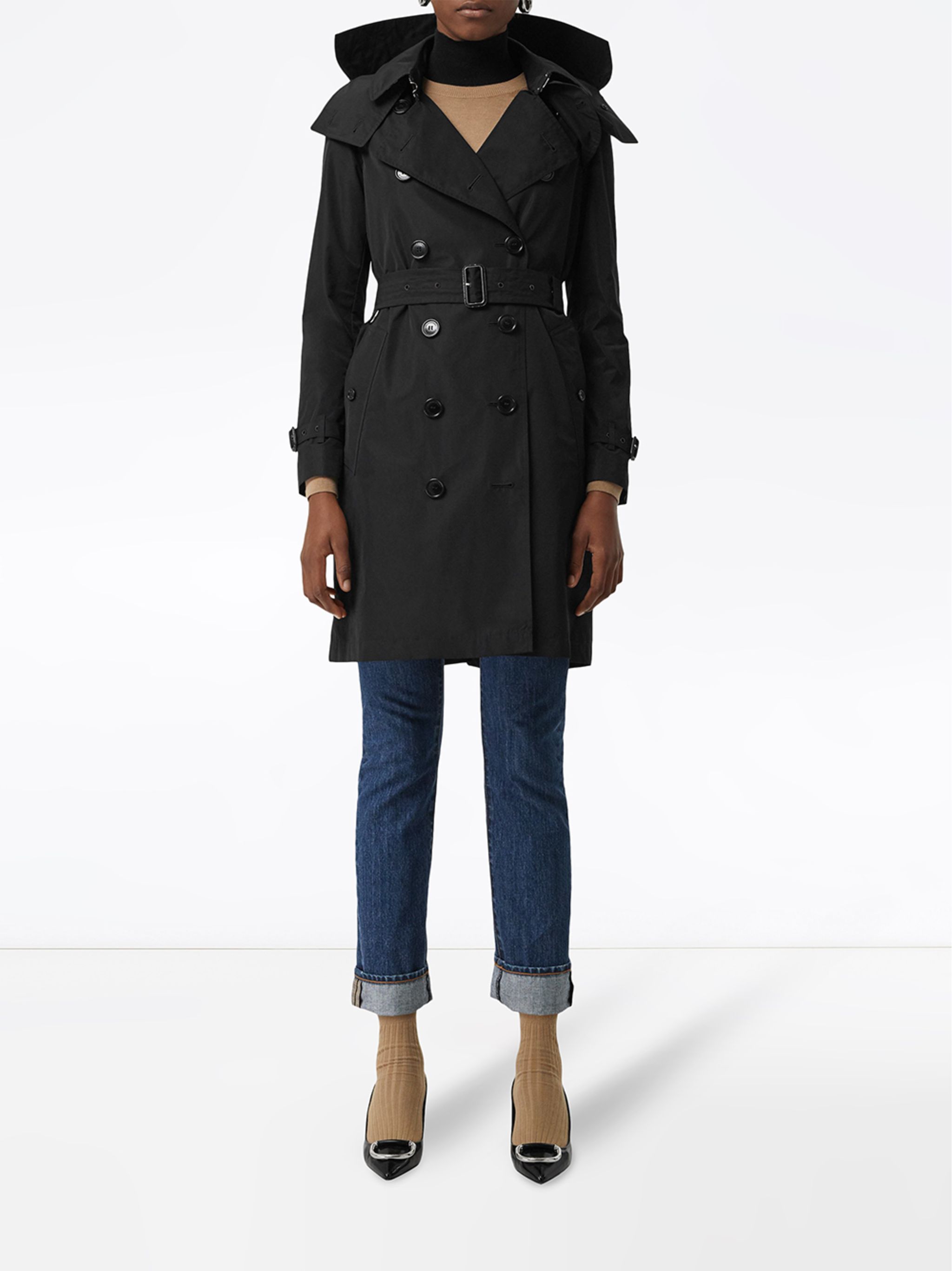 Kensington hooded trench coat