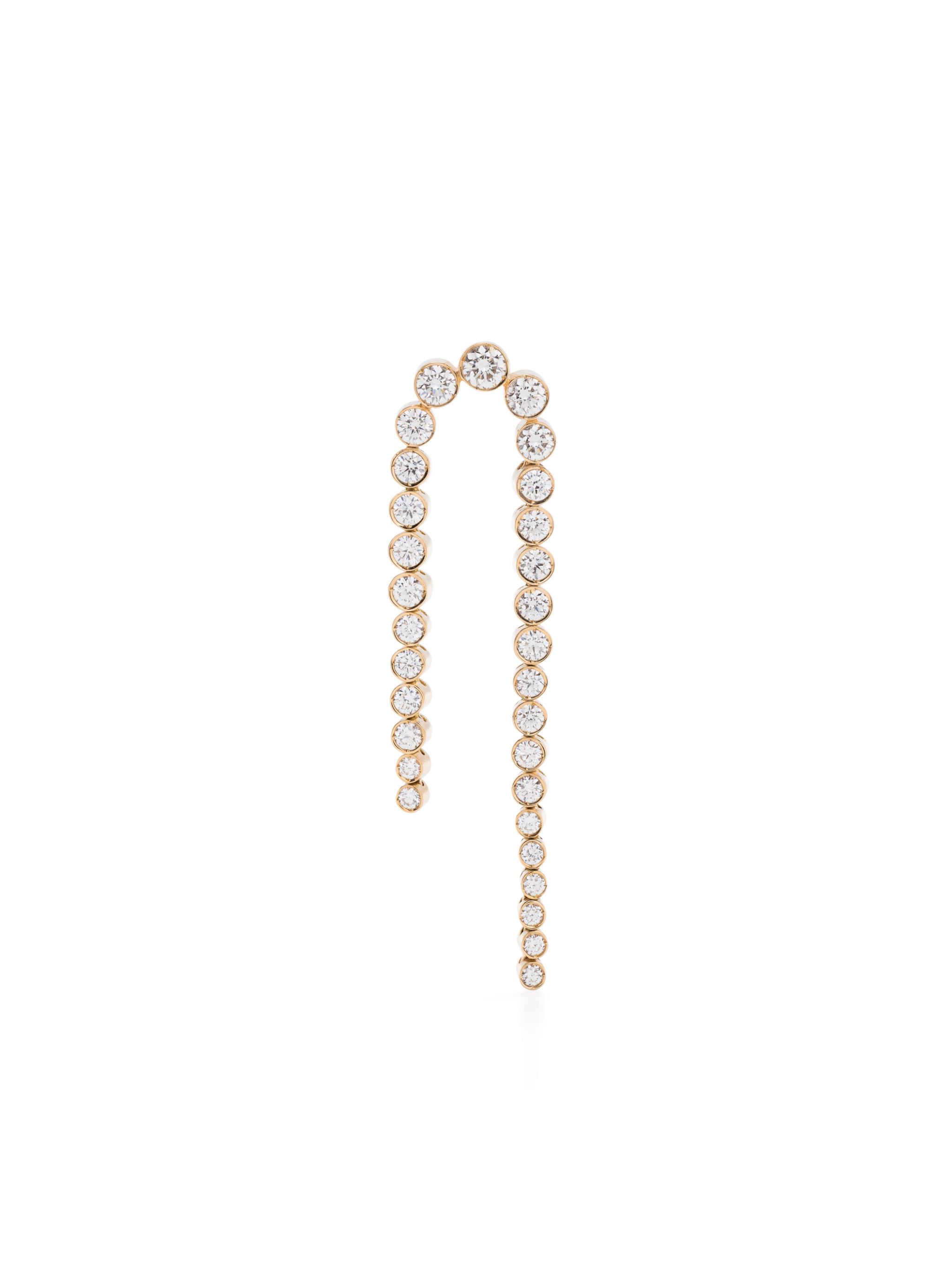 18kt yellow gold Petite Sandro Nuit diamond single earring