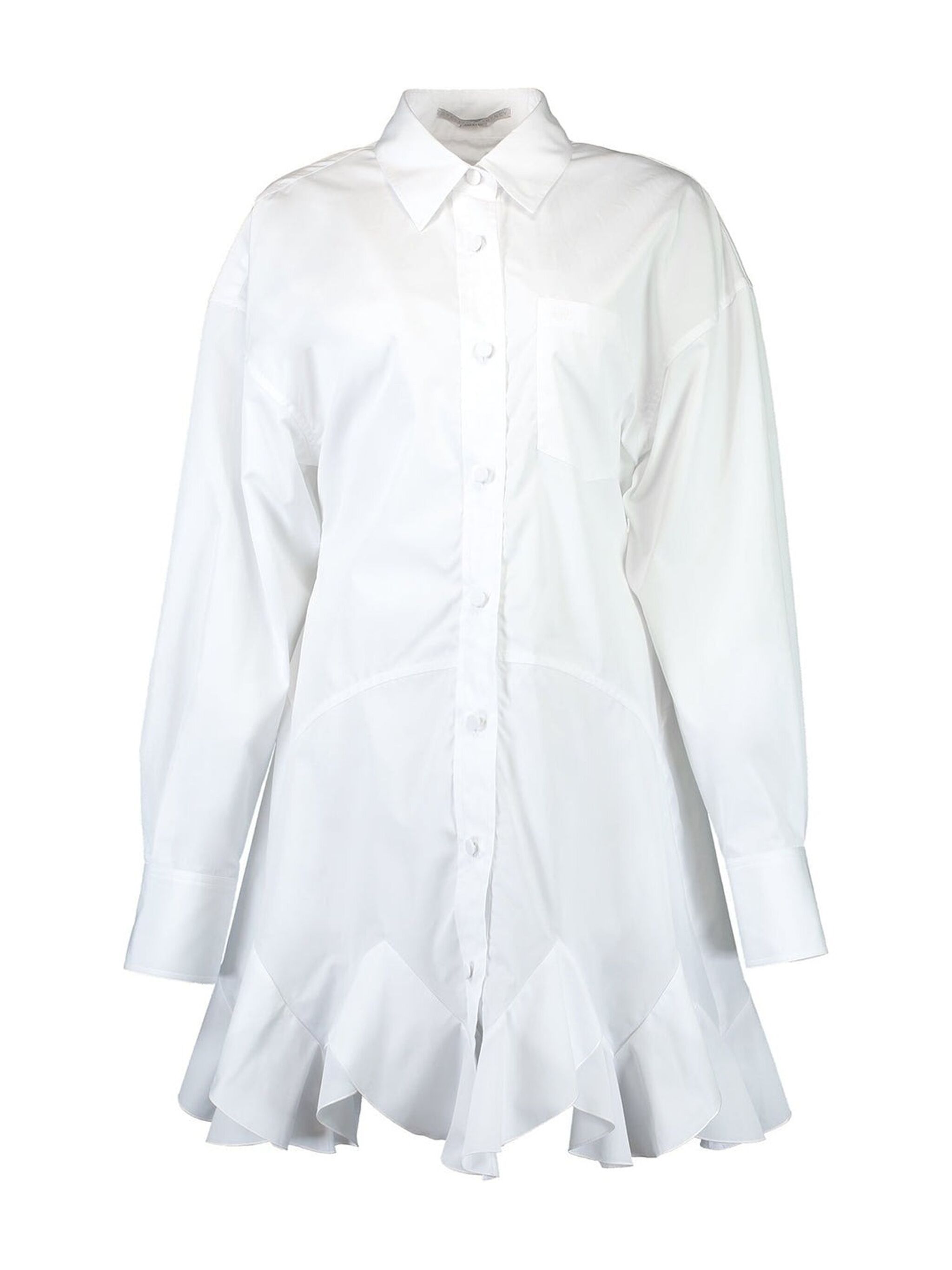 godet shirt minidress