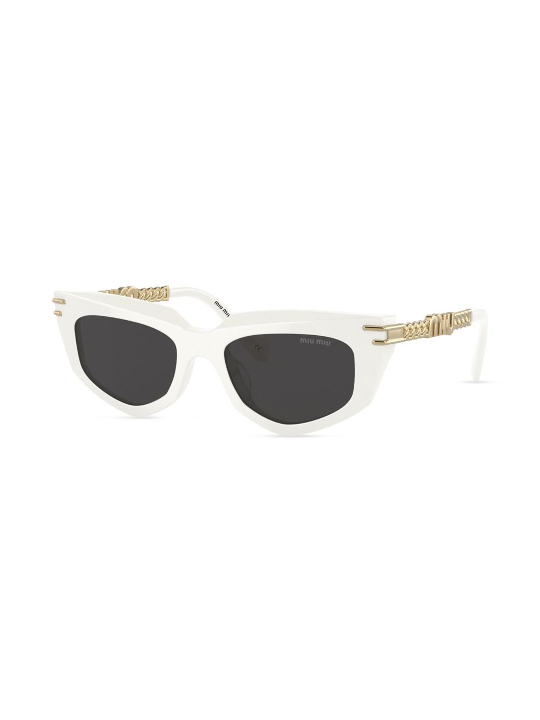 chain-embellished cat-eye sunglasses