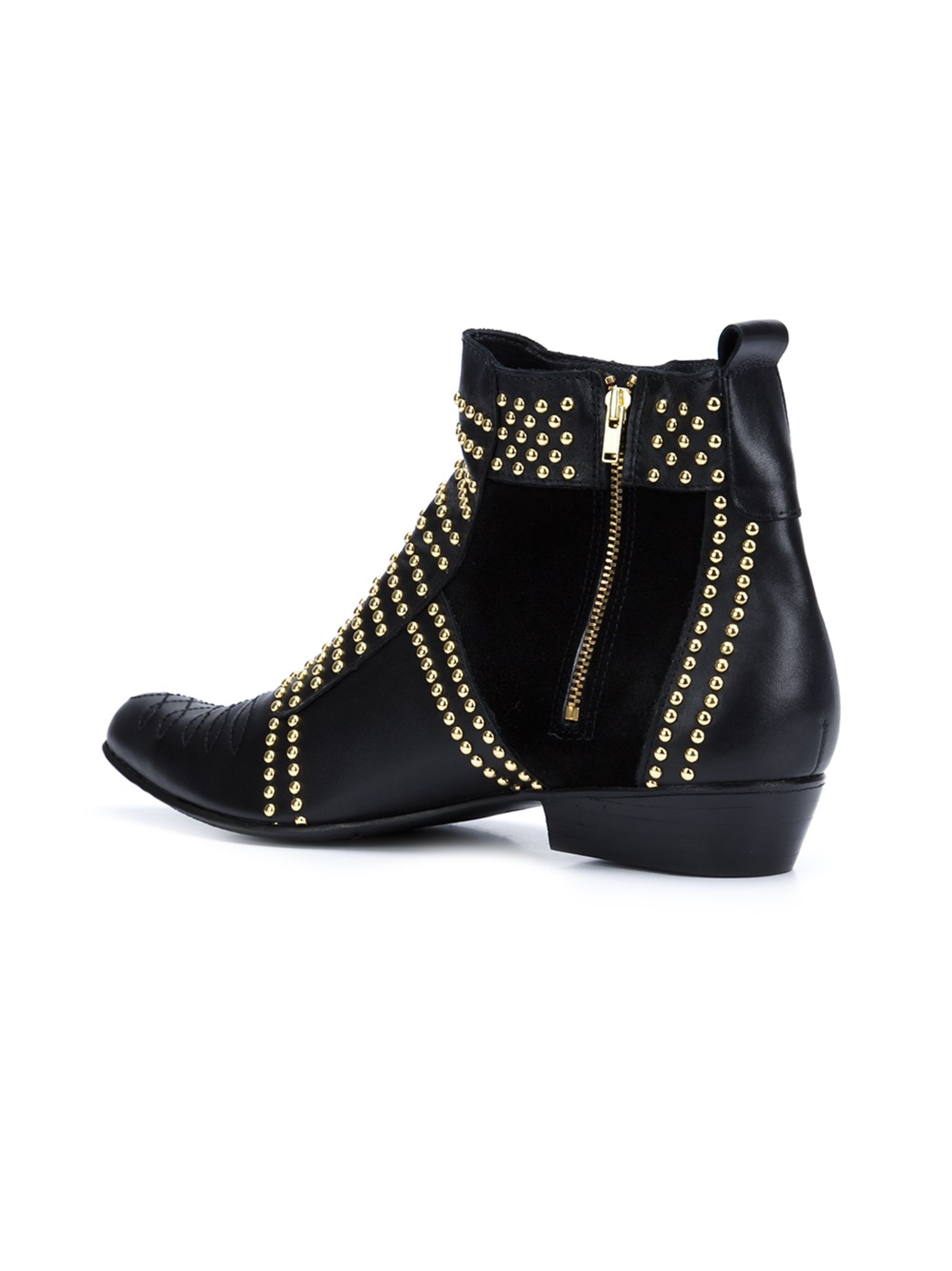 Charlie stud-embellished leather boots