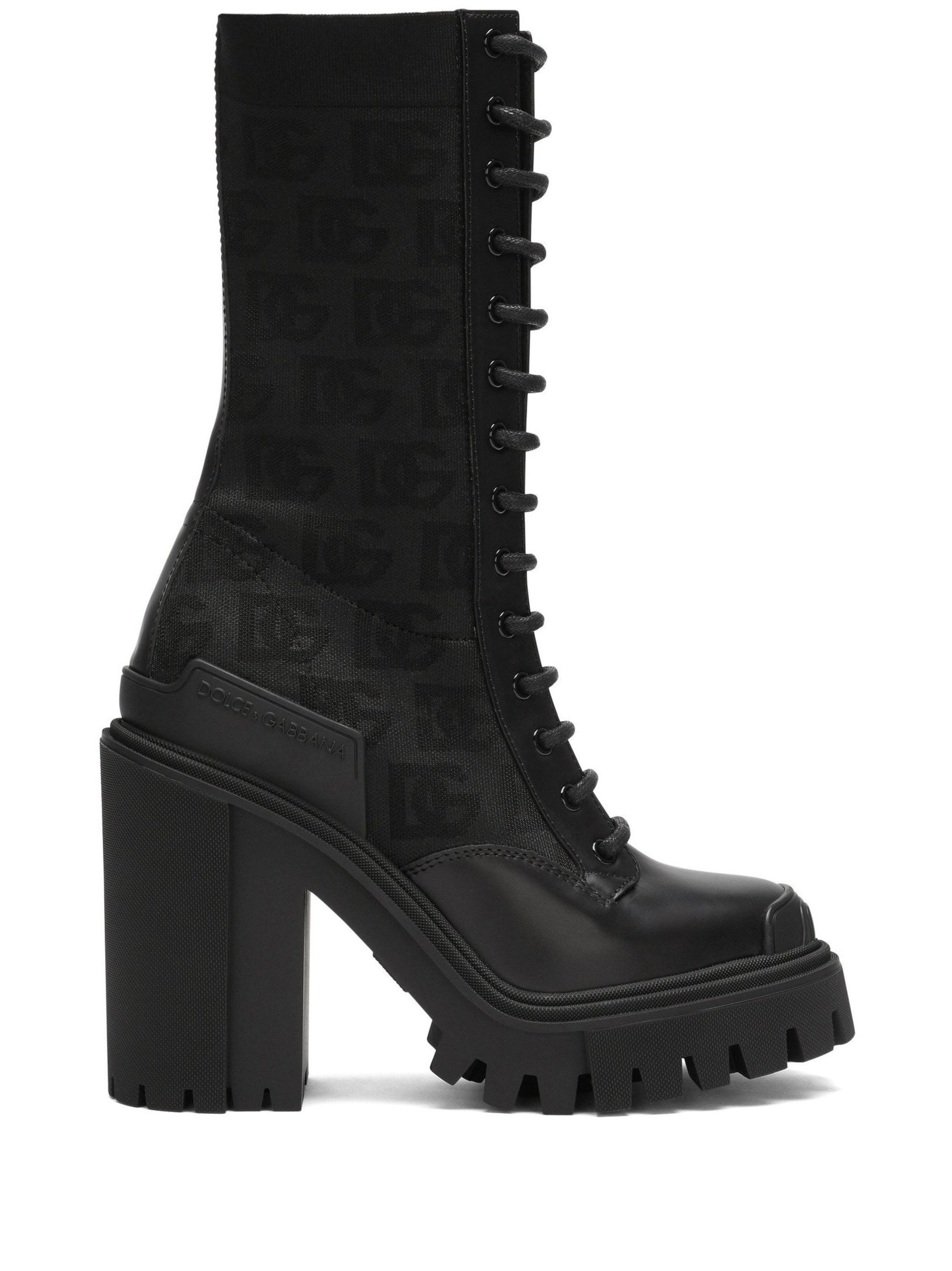 DG-logo 90mm lace-up mesh boots