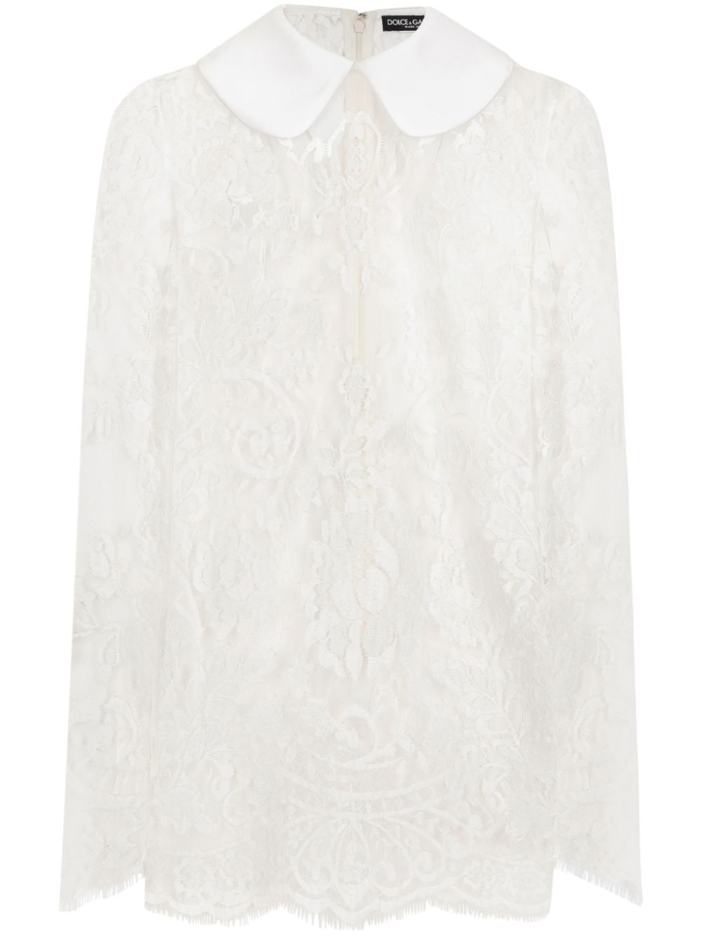 Peter Pan collar lace minidress