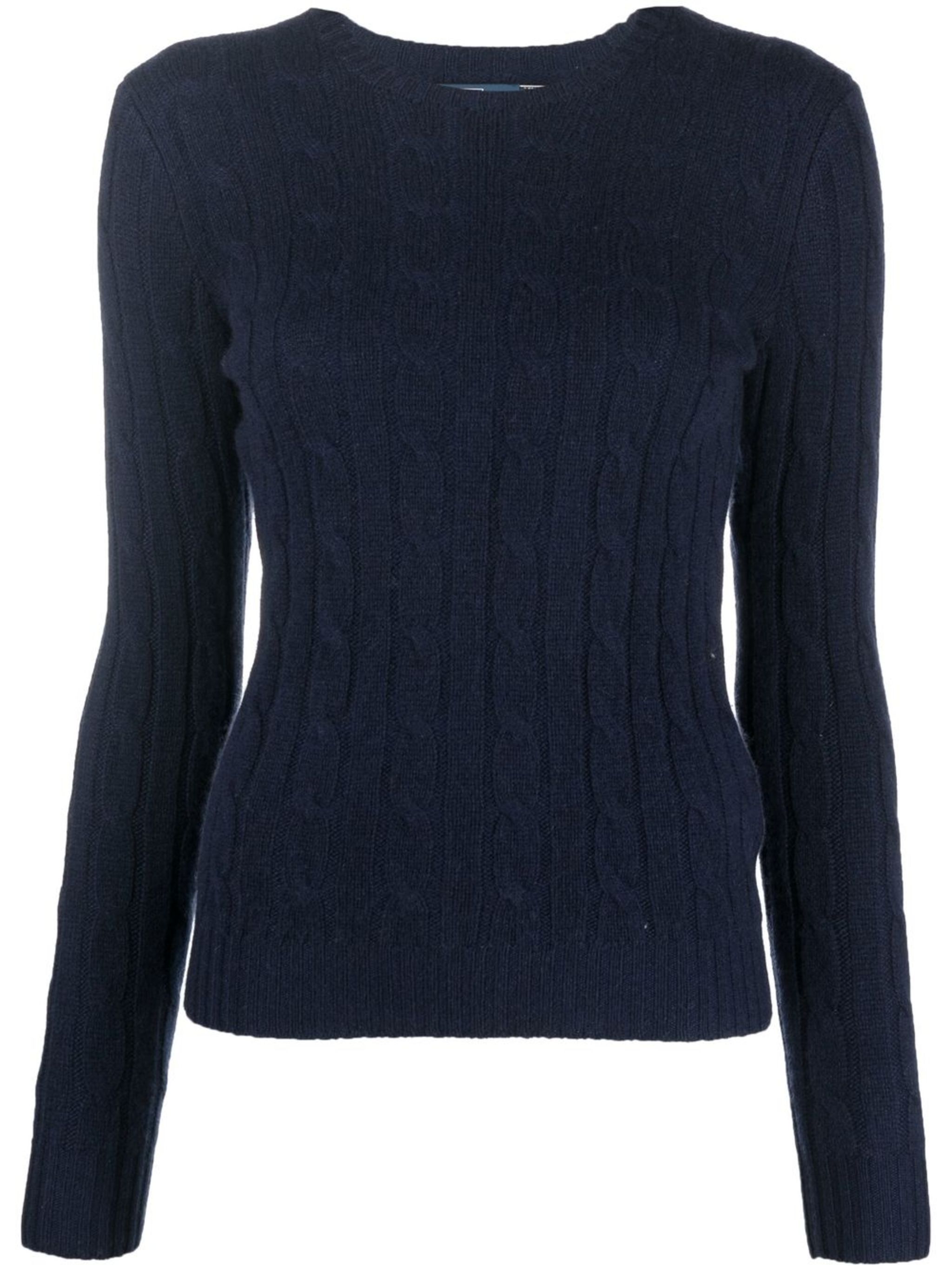 cable-knit cashmere jumper